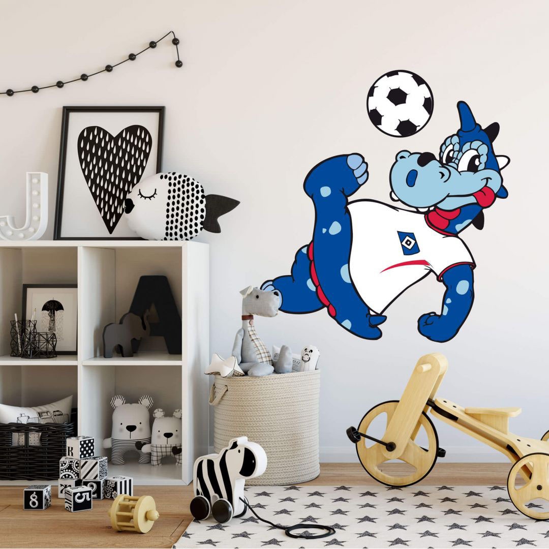 Wall-Art Wandtattoo »Fussball HSV (1 St.) Maskottchen«