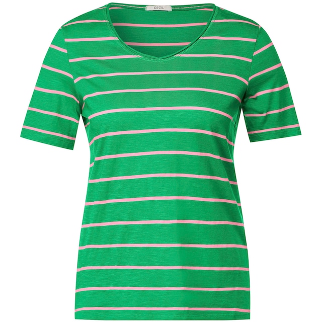 ♕ Cecil T-Shirt, in Flammgarnoptik versandkostenfrei bestellen