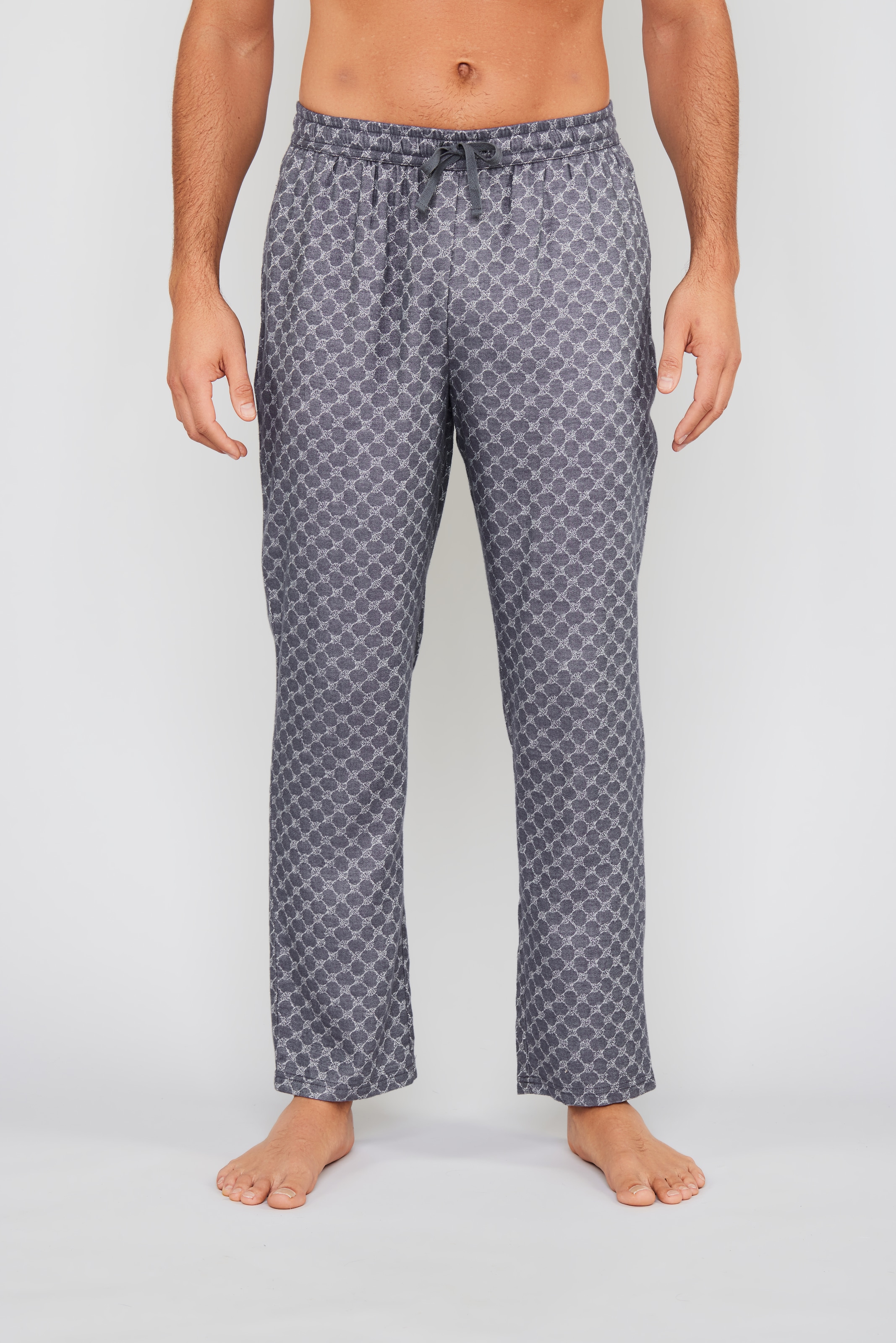JOOP! Pyjamahose »Relax« Baumwoll-Viskose-Mix, Cornflower-Design, Regular Fit