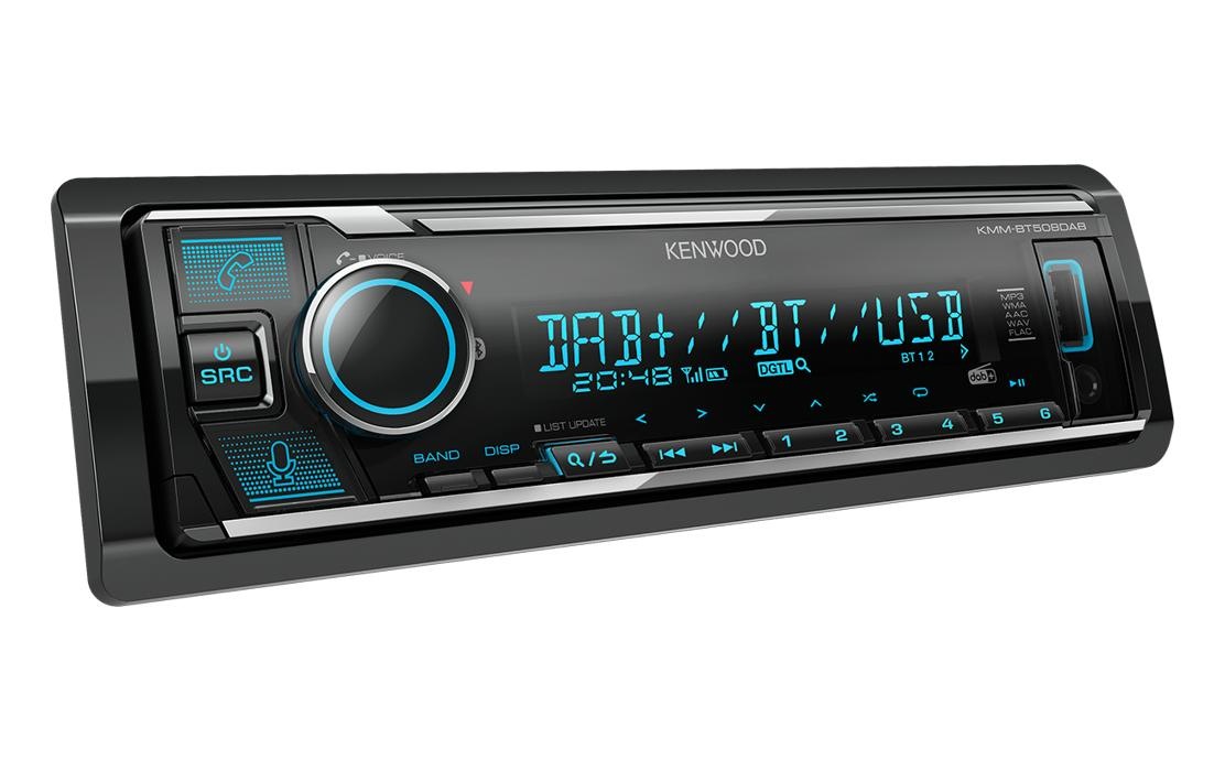 Kenwood Autoradio »KMM-BT508DAB 1 DIN«, (Bluetooth Digitalradio (DAB+) 200 W)