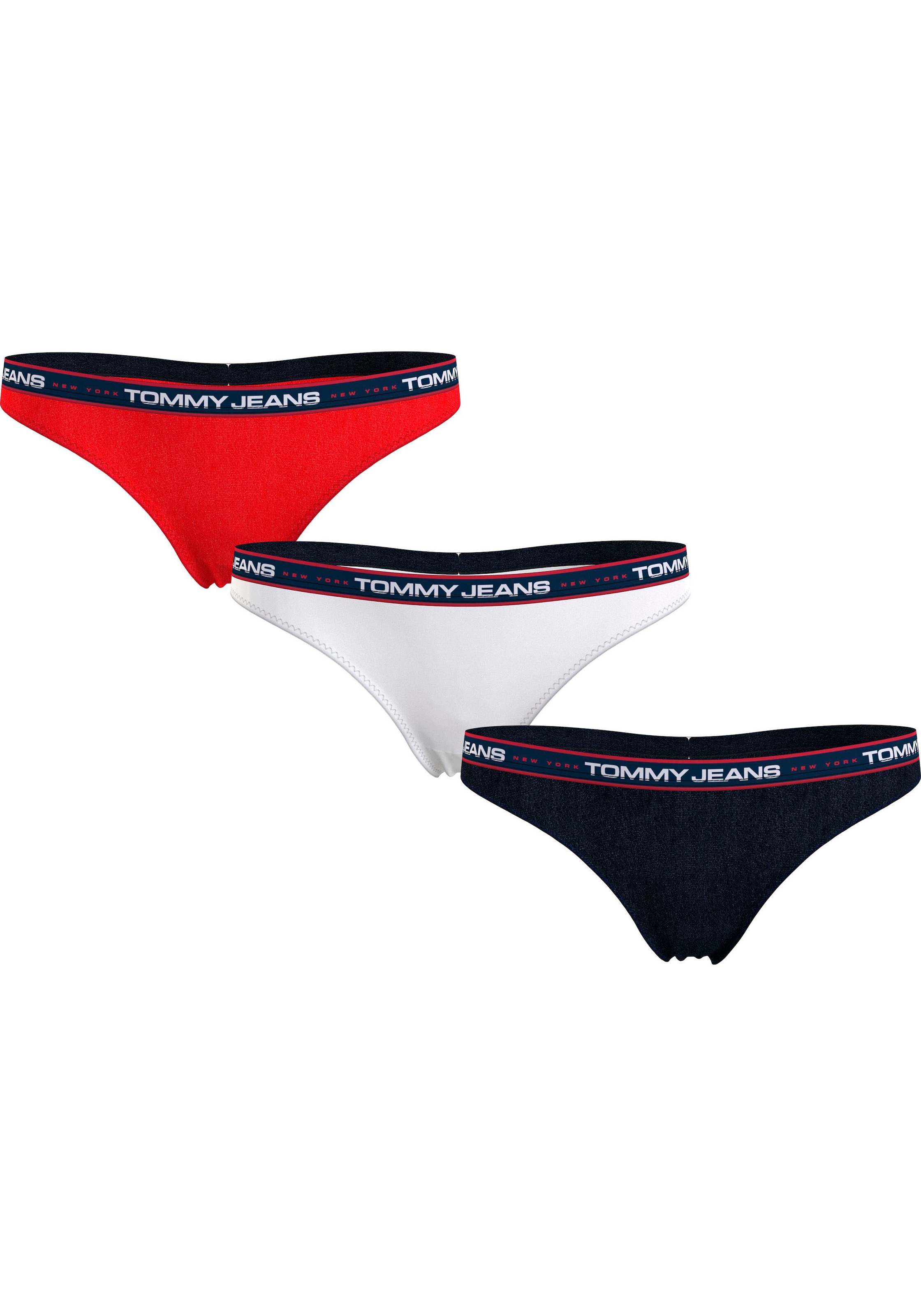 ♕ Tommy Hilfiger Underwear T-String »3P THONG (EXT SIZES)«, (Packung,  3er-Pack), mit elastischem Bund versandkostenfrei auf