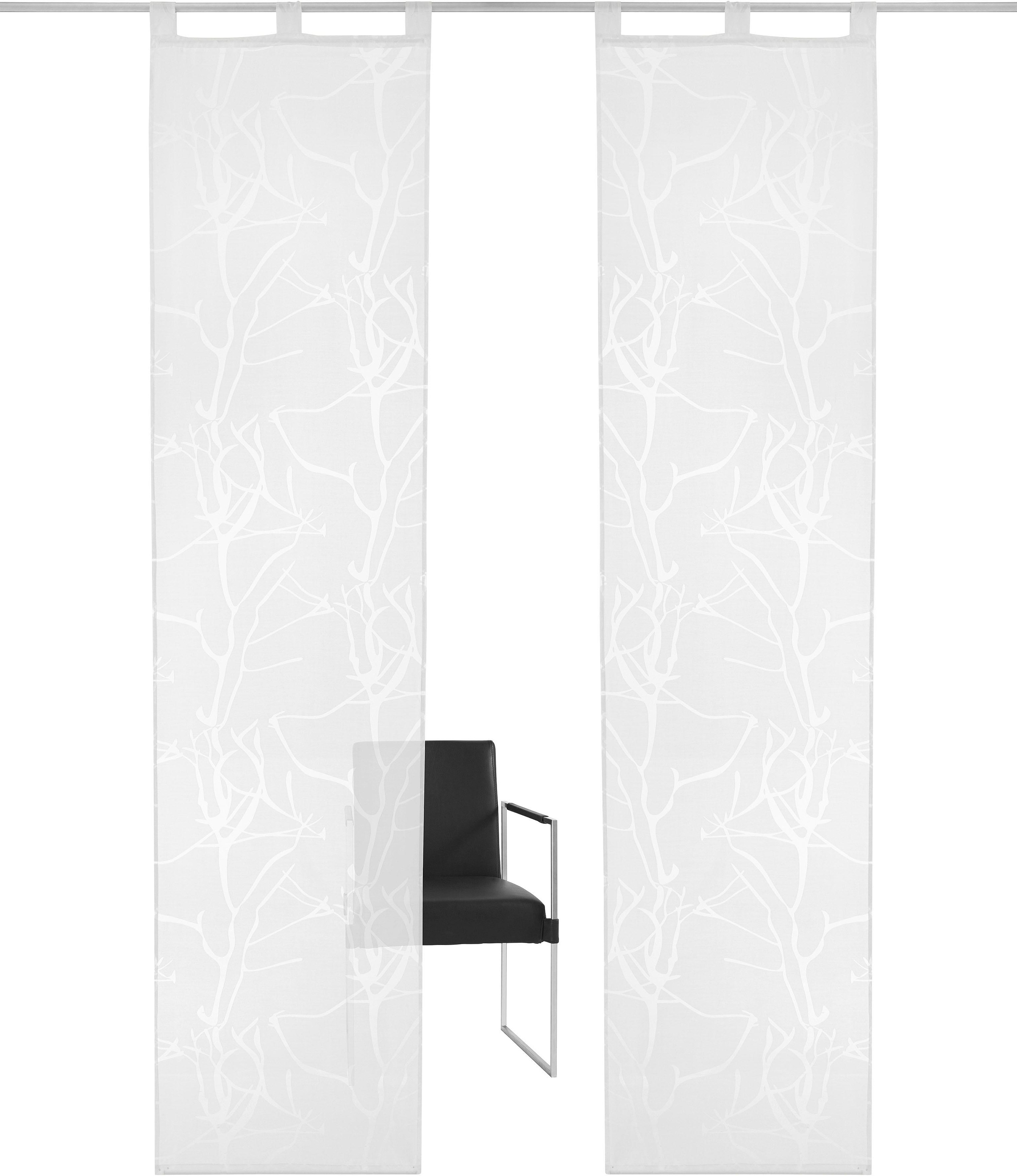 Image of GOODproduct Schiebegardine "Anna" Schlaufen 1 Stk. tlg. Inkl. Beschwerungsstange