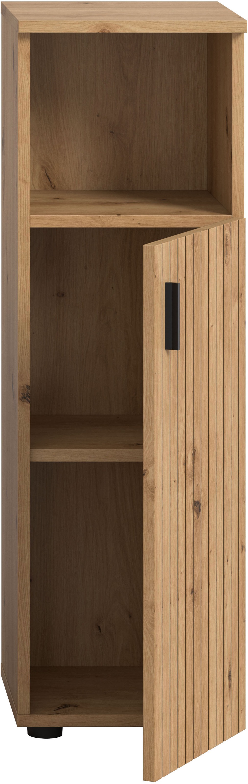 welltime Stauraumschrank »MANI, Höhe: 95 cm, Paneeloptik, 1 offenes Fach, 1 Tür« 1 Stk. tlg. Badezimmerschrank, Badschrank, Bad, Badezimmer