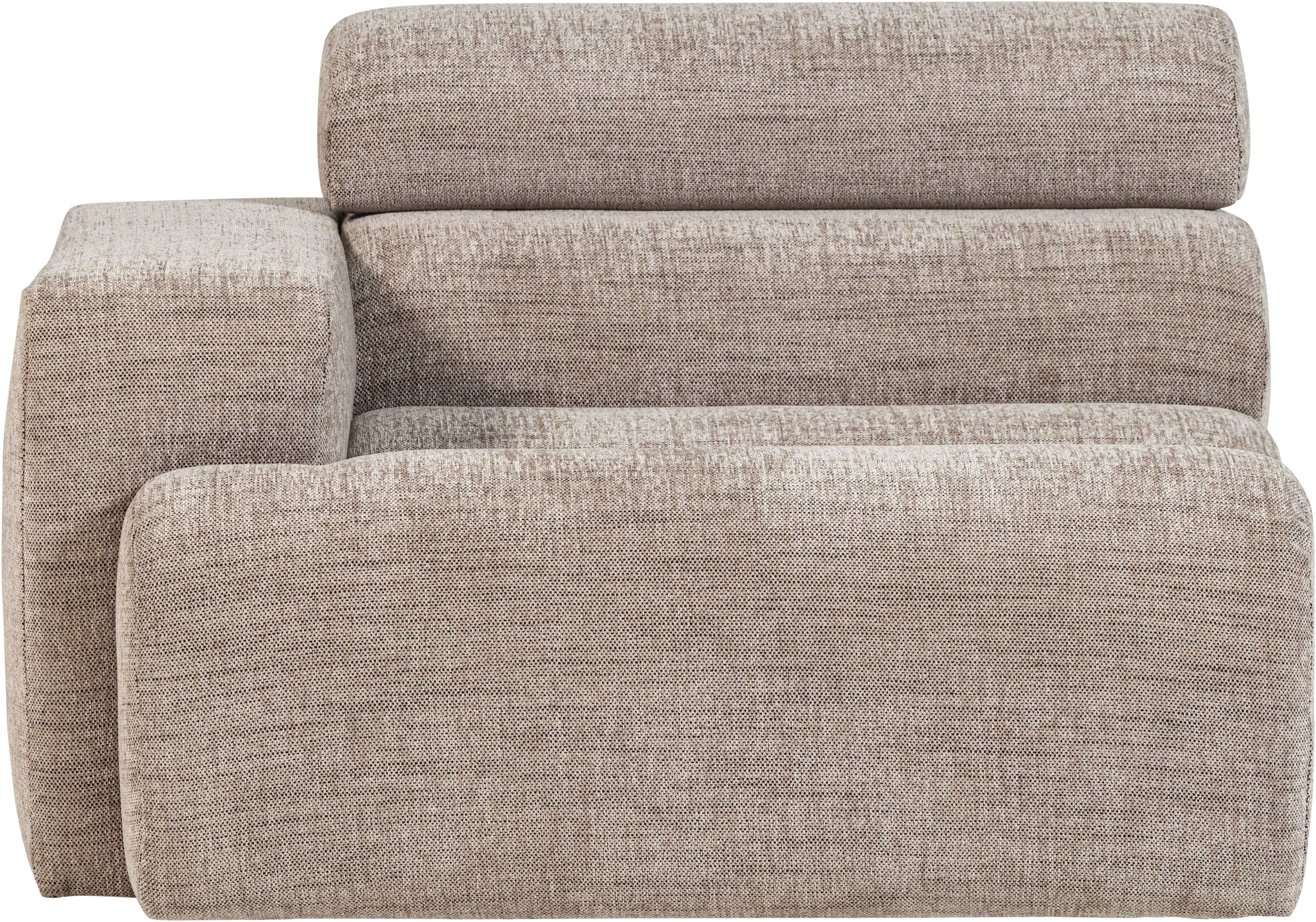 Image of WOOOD Sessel "Novi mit Bezug und verstellbarer Nackenstütze B 109 x T 113 x H 86 cm" Tragkraft 120 kg, Kliksystem für Elementen-Kombination, Vasa-Melange
