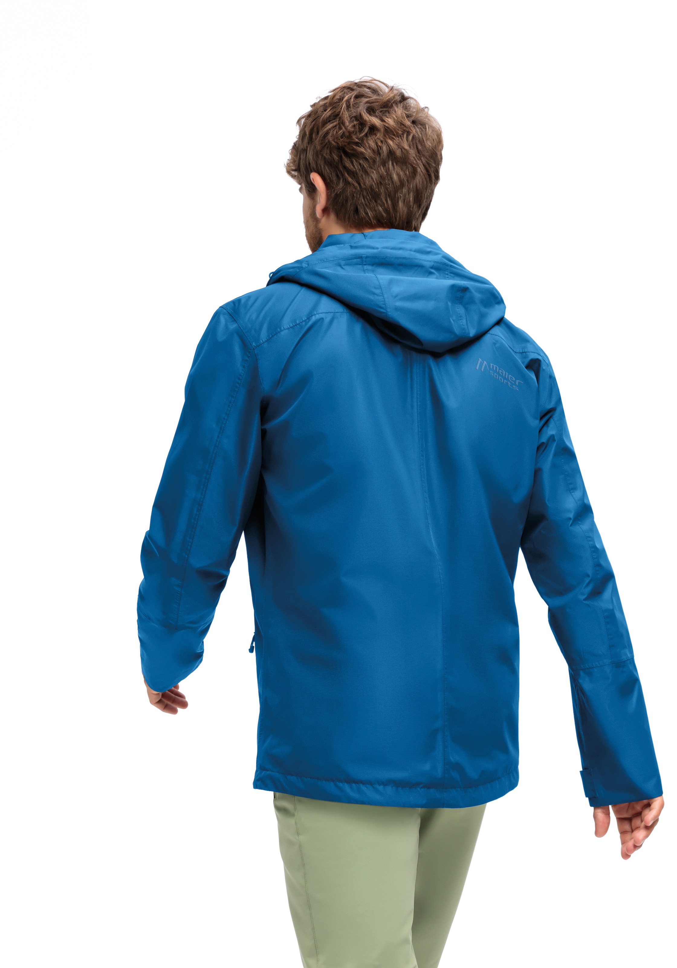 Maier Sports Veste de pluie »Abbenstein M« Veste homme imperméable, coupe-vent moderne, veste outdoor, coupe régulière