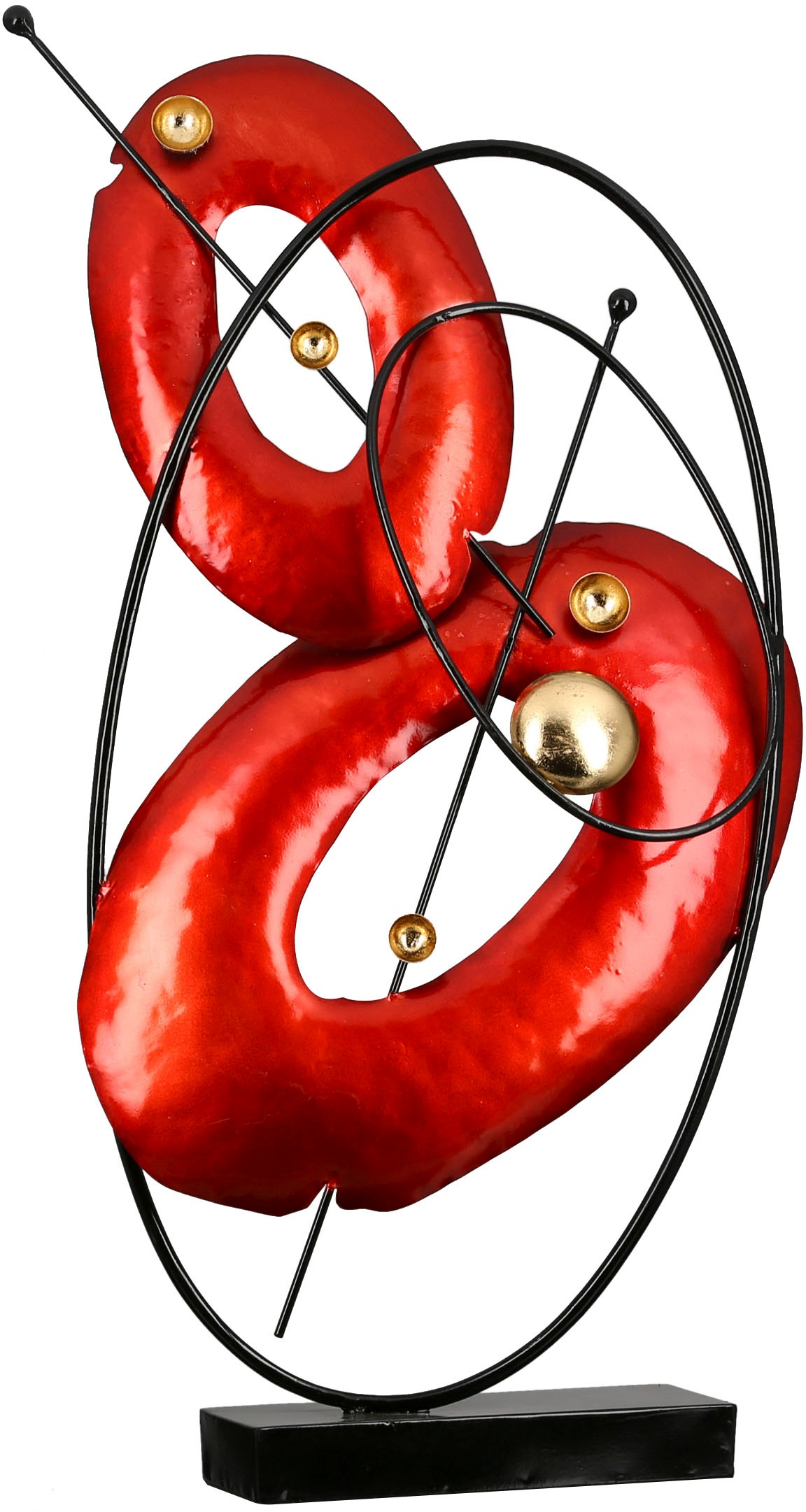 Image of Casablanca by Gilde Dekoobjekt »Skulptur Gallery, rot/goldfarben/schwarz«, (1 St.), Höhe 60 cm, aus Metall, Wohnzimmer bei Ackermann Versand Schweiz