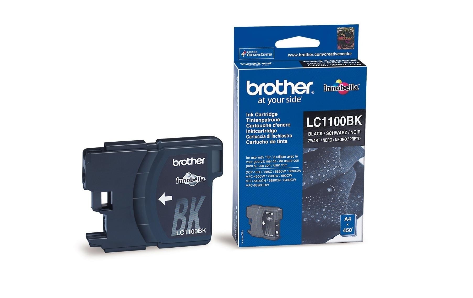 Brother Tintenpatrone »LC-1100BK Black«, (1 St.)