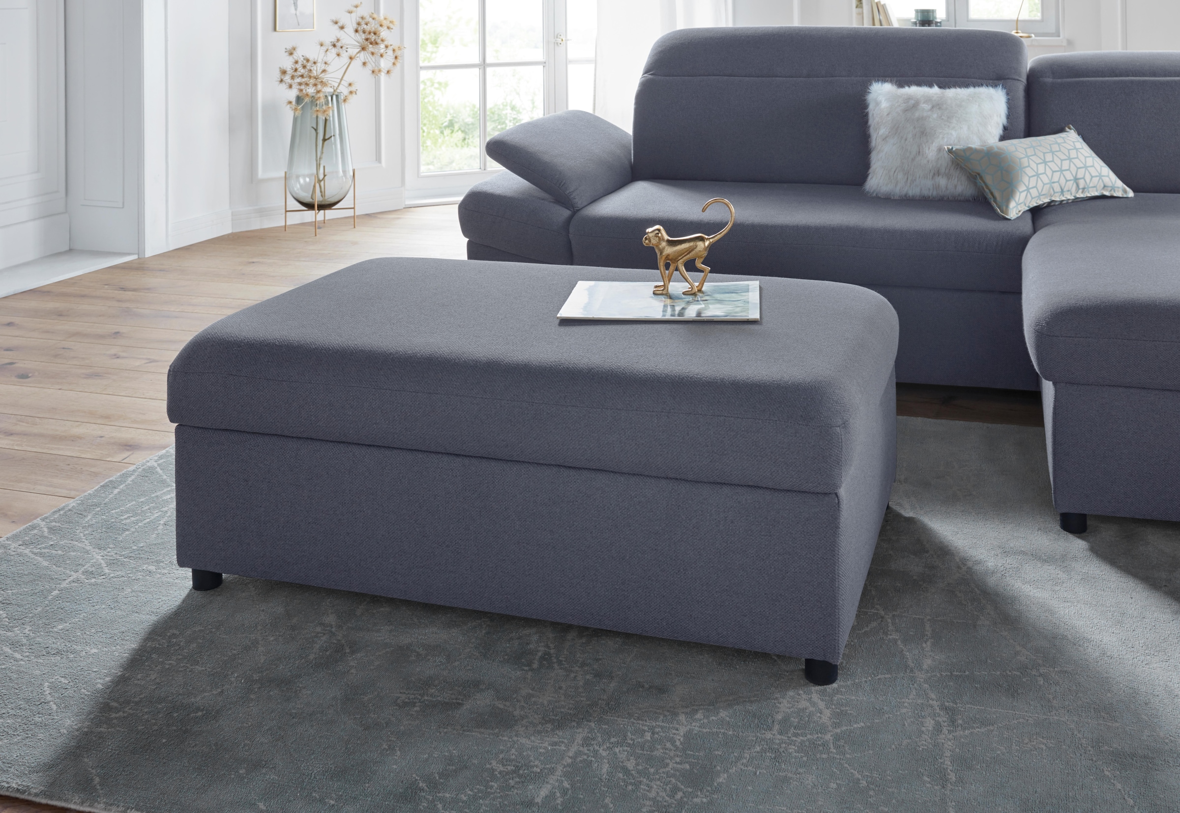 Image of exxpo - sofa fashion Hocker "Kyoto Bankhocker mit Staufach unter der Sitzfläche"