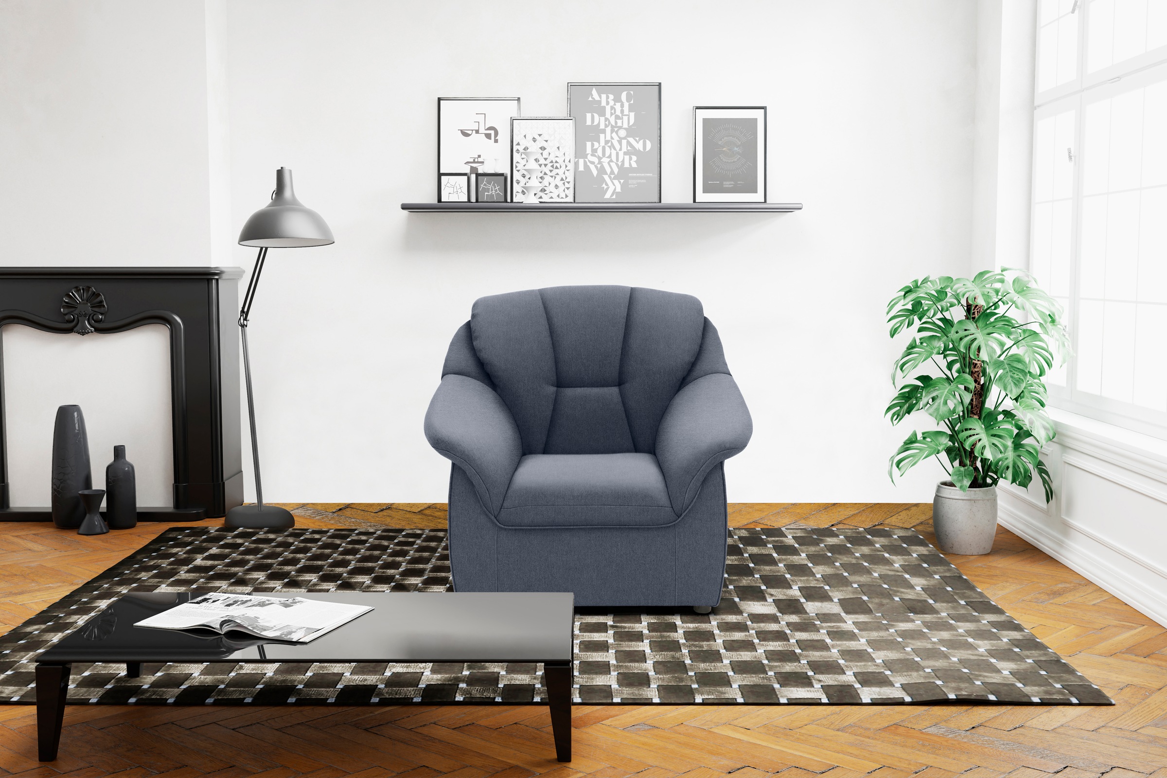 DOMO collection Sessel »Faenza für kleine Räume, zeitlos und elegant, kompakte Masse«