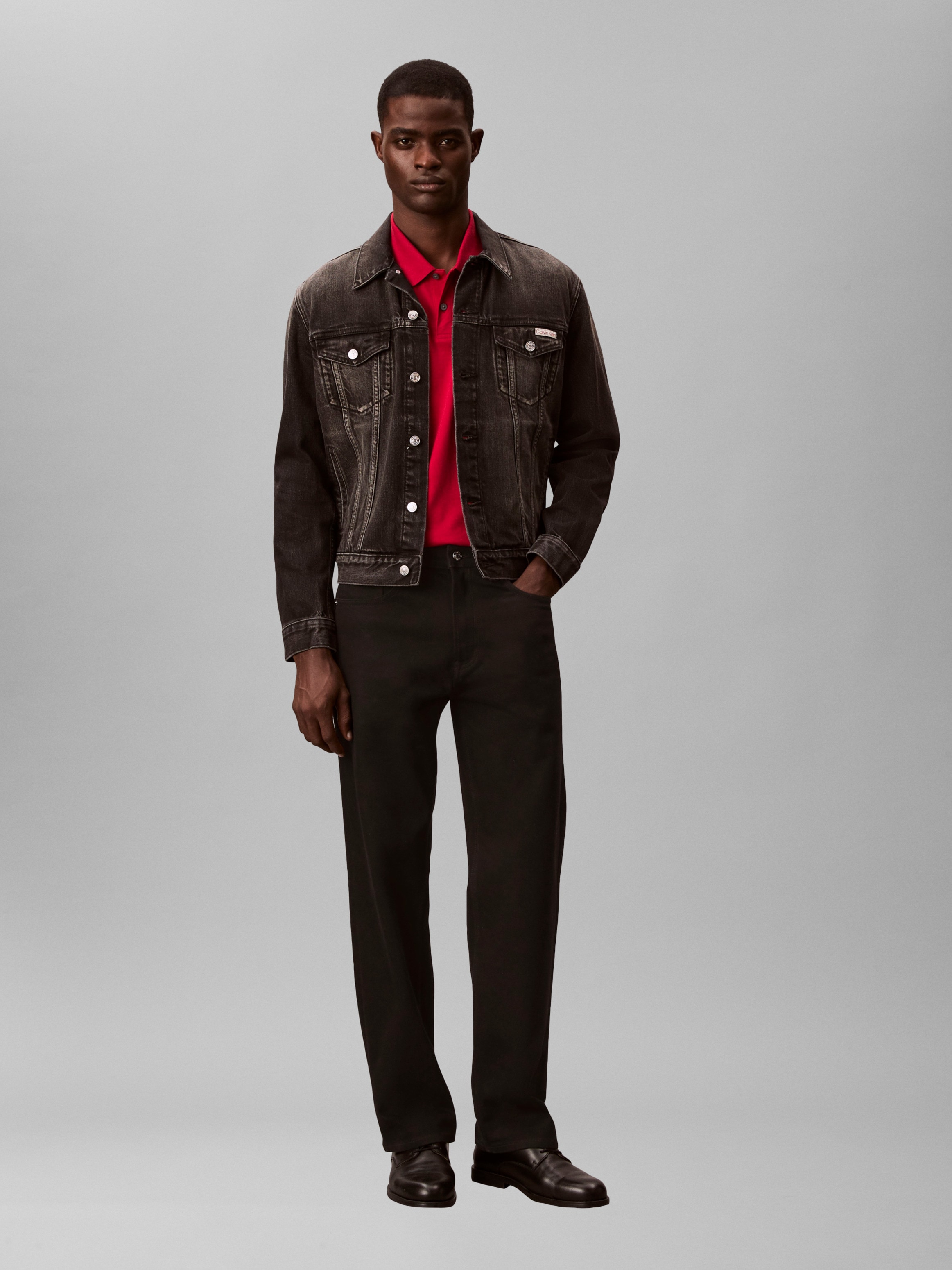 Calvin Klein Jeans Jeansjacke ohne Kapuze Regular fit mit Rundhalsausschnitt