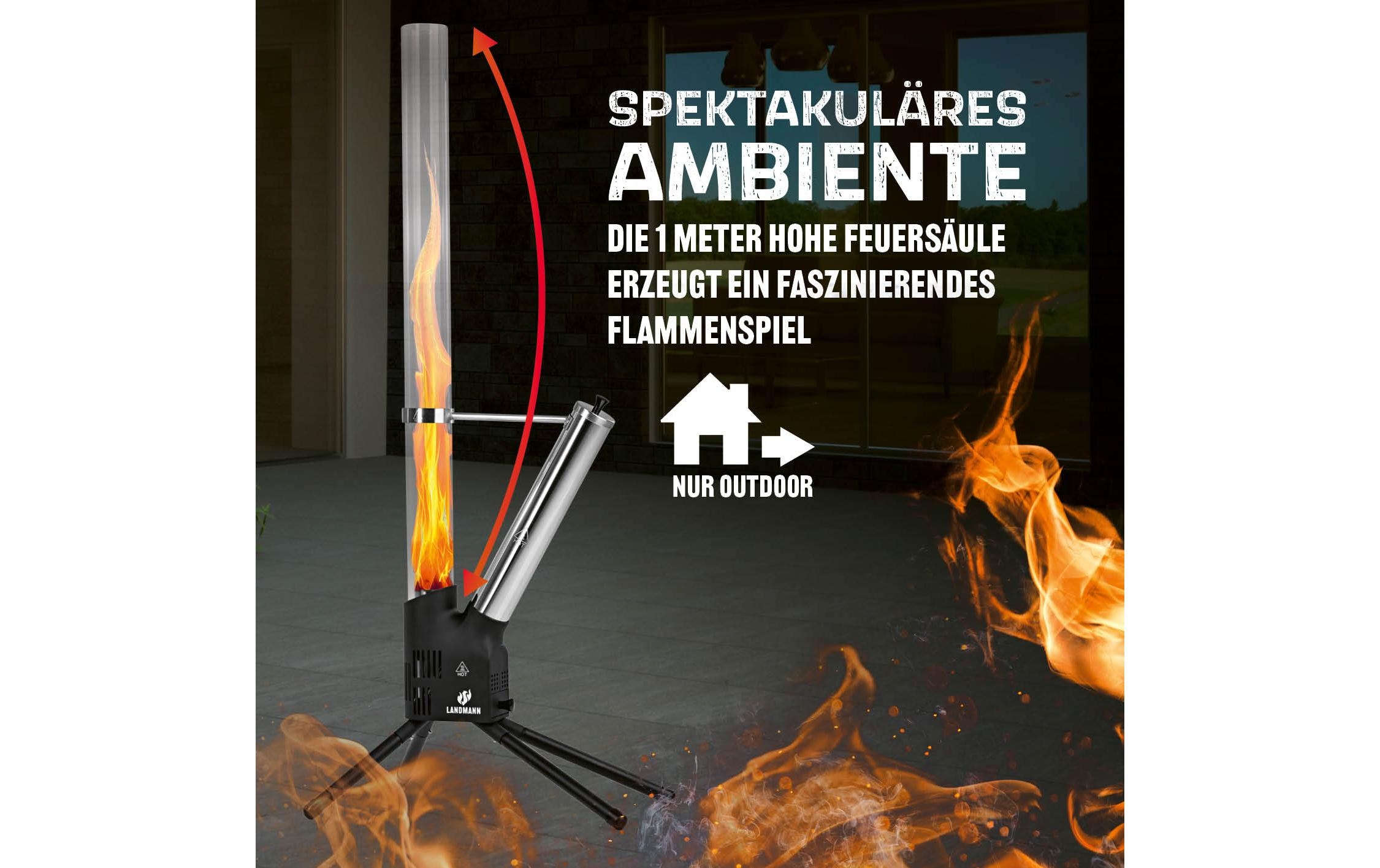 LANDMANN Feuerstelle »Pellet-Fackel 126.5 cm«