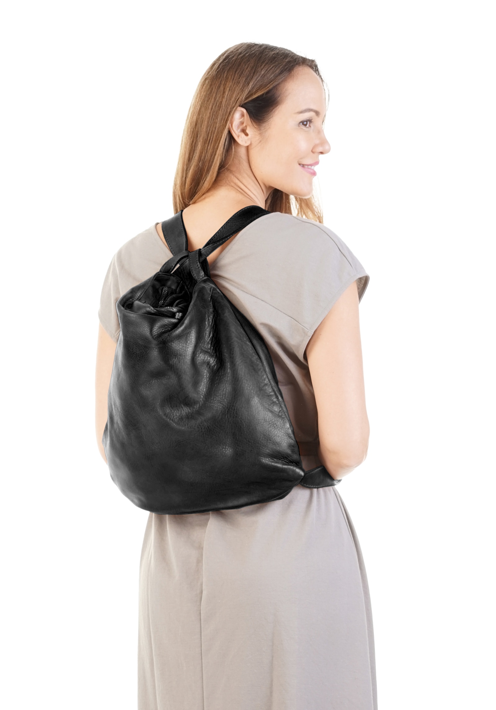 forty° Shopper echt Leder, Made in Italy