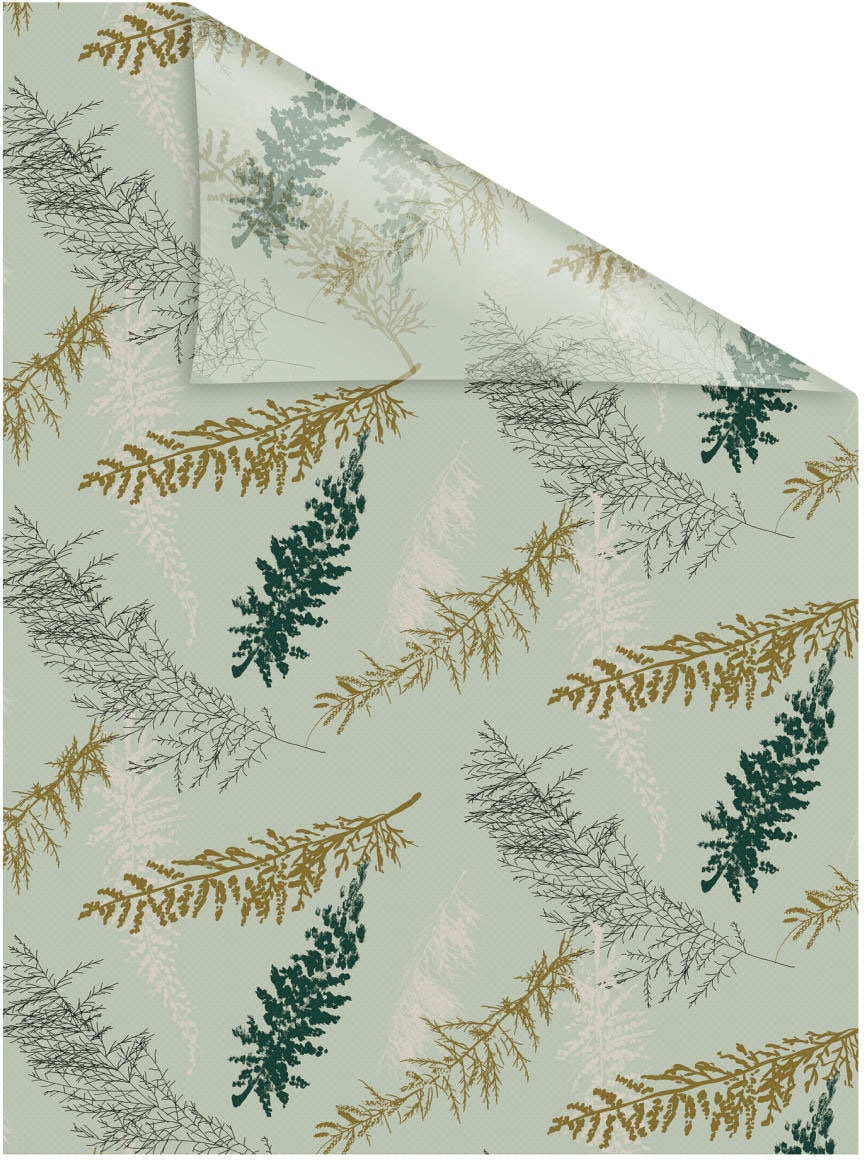 LICHTBLICK ORIGINAL Fensterfolie »Fensterfolie selbstklebend, Sichtschutz, Fir Branches - Grün«, 1 St., blickdicht, glattstatisch haftend