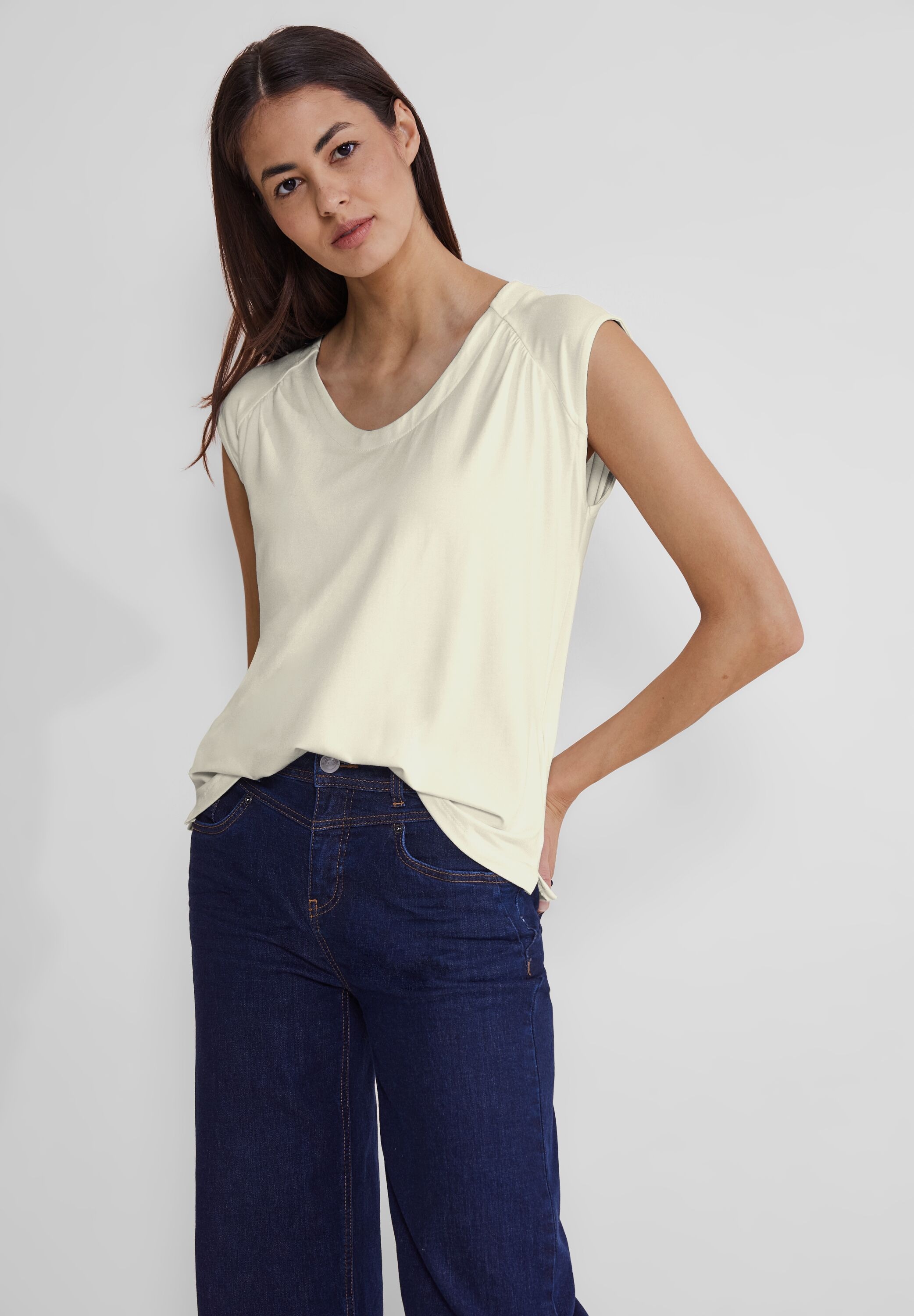STREET ONE Shirttop, in Unifarbe