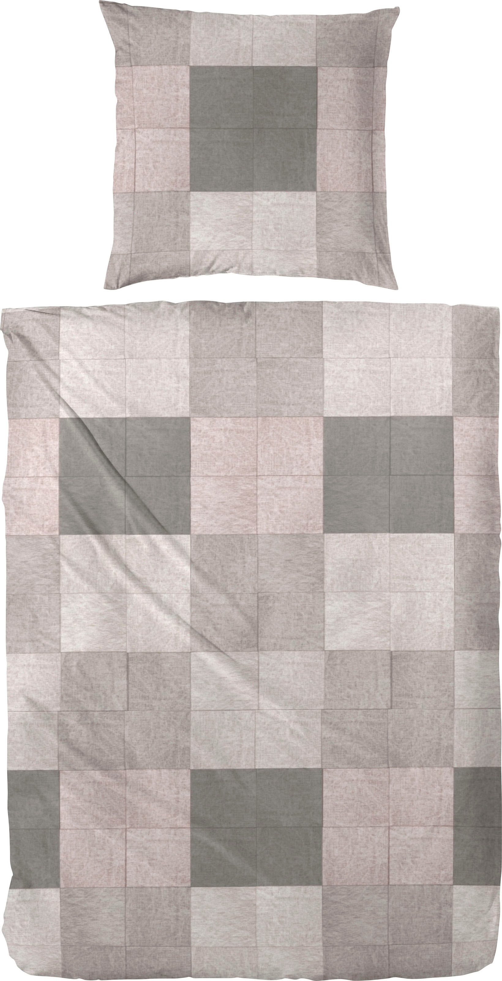 Image of Primera Bettwäsche "Glencheck" 2 Stk. mit Patchwork Karo