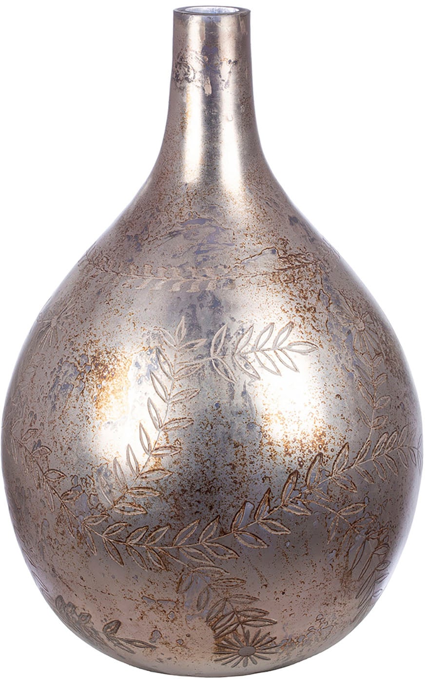 Image of GILDE Bodenvase "Vase Peso, grau H.56 cm"