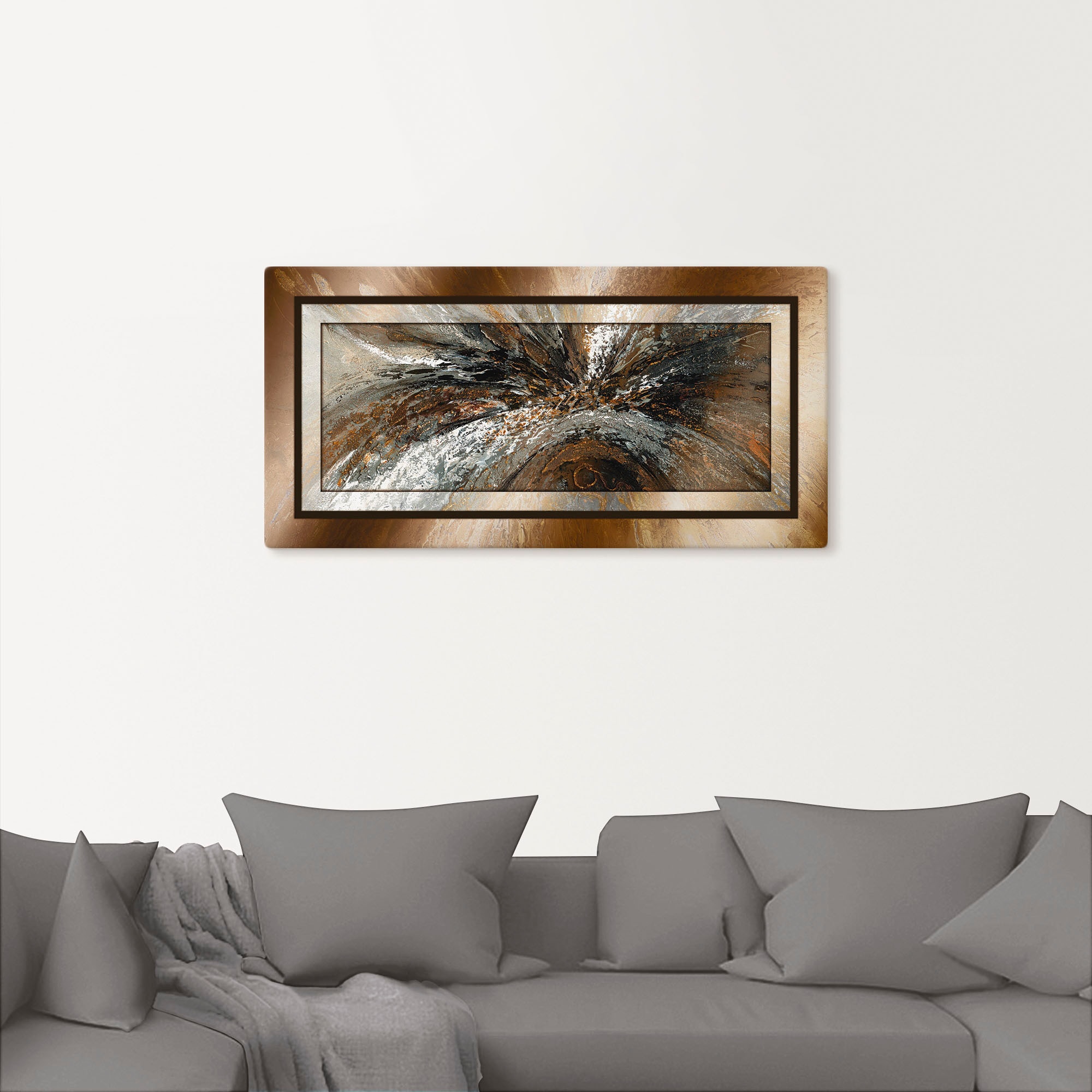 Artland Wandbild »Gold Abstrakt 1«, Gegenstandslos, (1 St.), als Alubild, Outdoorbild, Leinwandbild, Poster in verschied. Grössen