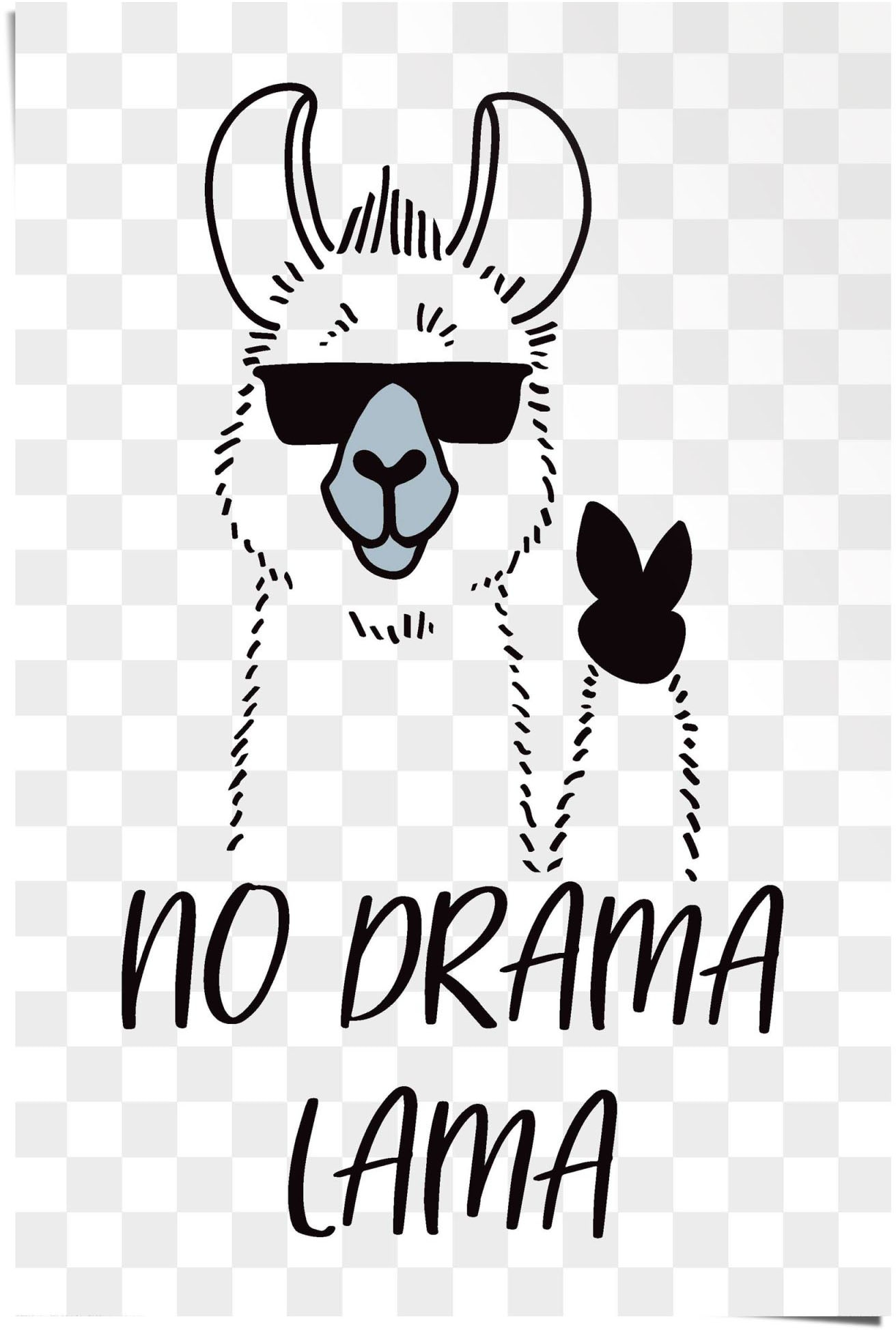 Image of Reinders Poster "No Drama Lama" 1 Stk. tlg.