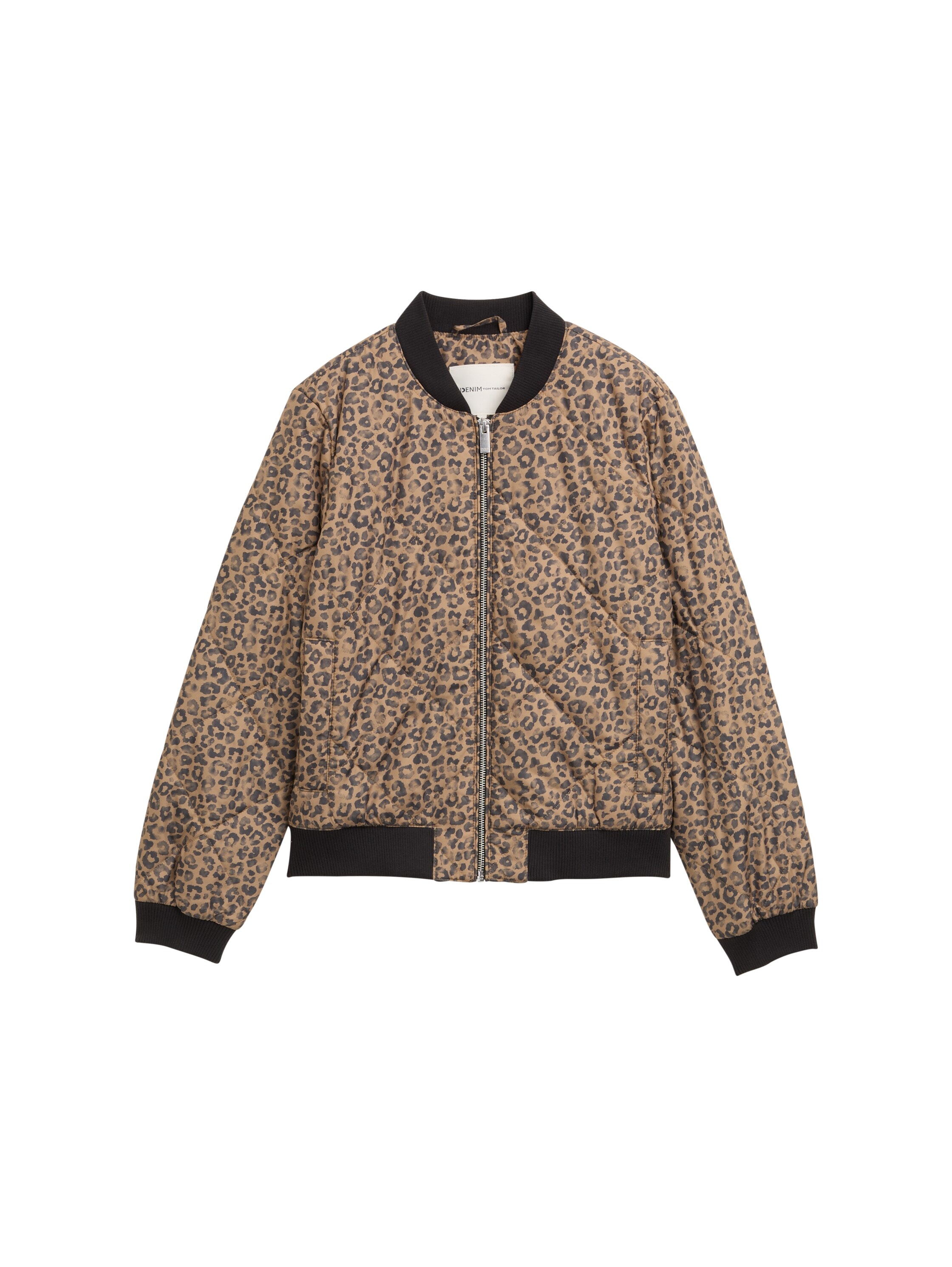 TOM TAILOR Denim Bomberjacke, ohne Kapuze, mit Strukurmuster