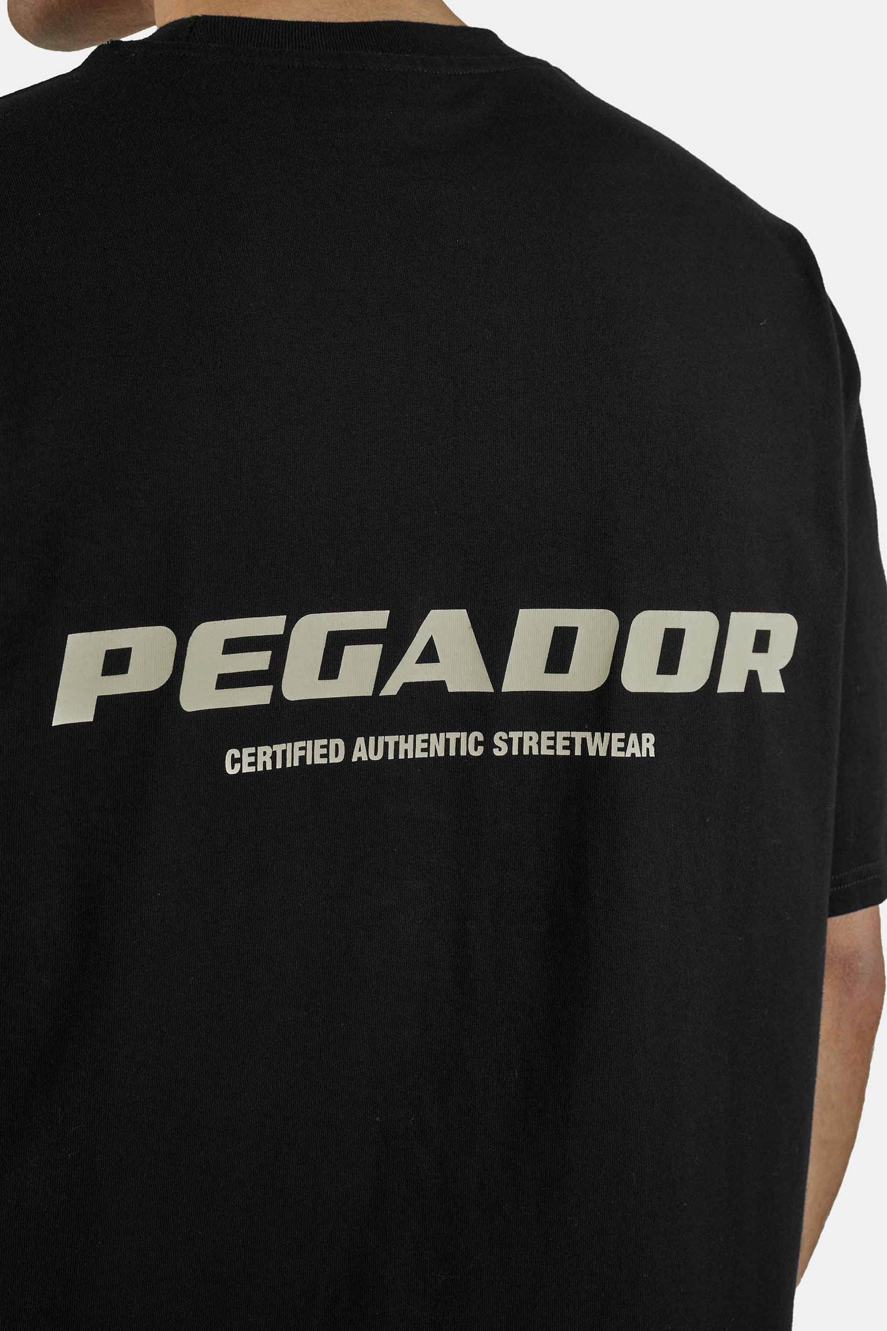 PEGADOR Shirt à col rond »COLNE LOGO OVERSIZED TEE« Coton, oversize