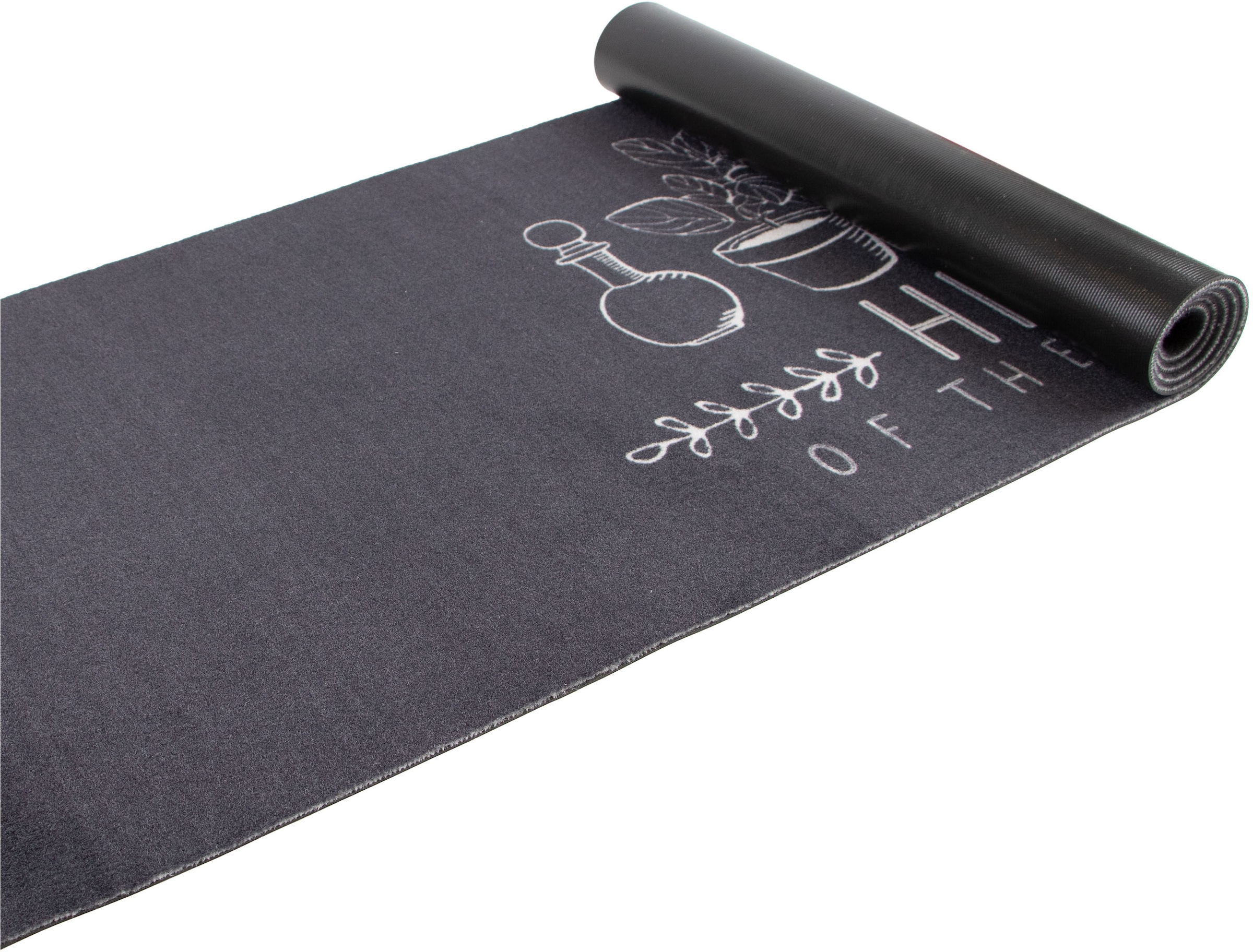 Primaflor-Ideen in Textil Küchenläufer »HEART OF THE KITCHEN, Made in Belgium« rechteckig 6,5 mm Höhe mit Schriftzug, Grösse 50x150 cm, rutschhemmend