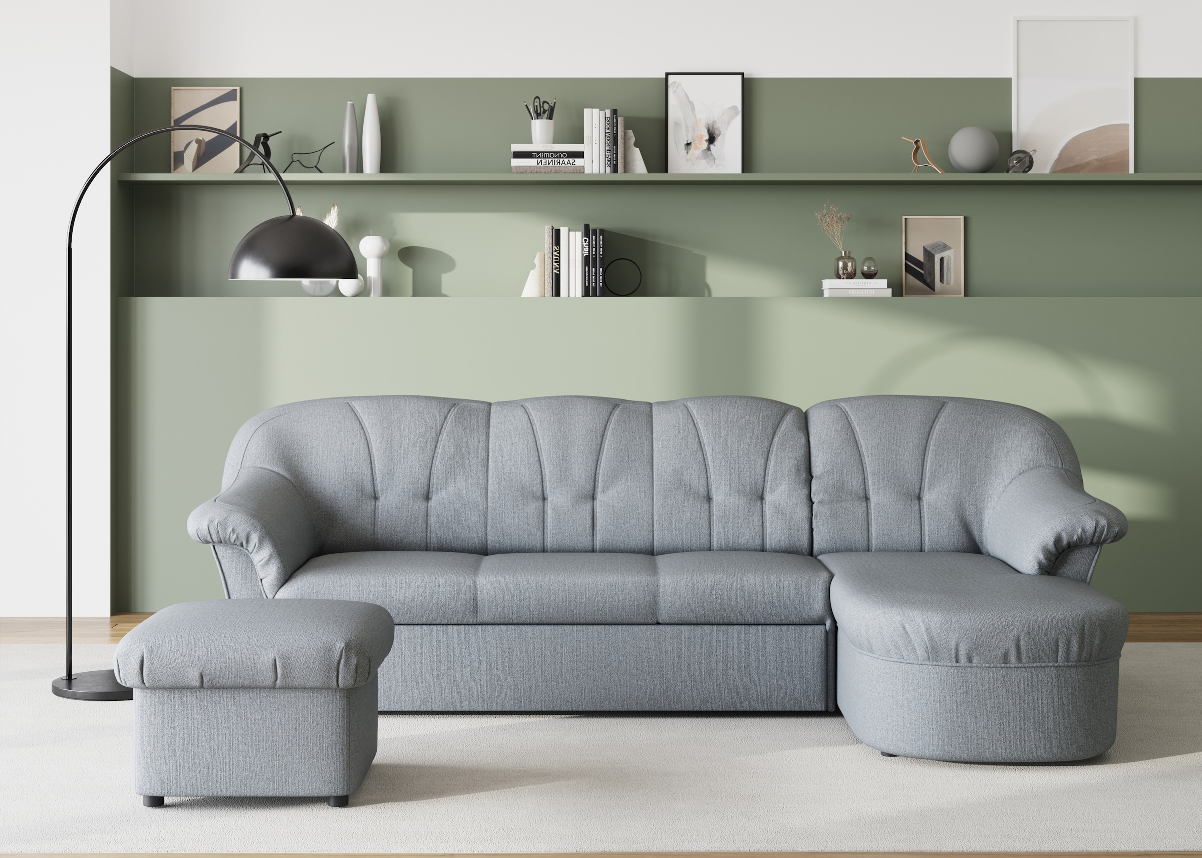 DOMO collection Ecksofa »Pegnitz L-Form«, wahlweise mit Bettfunktion