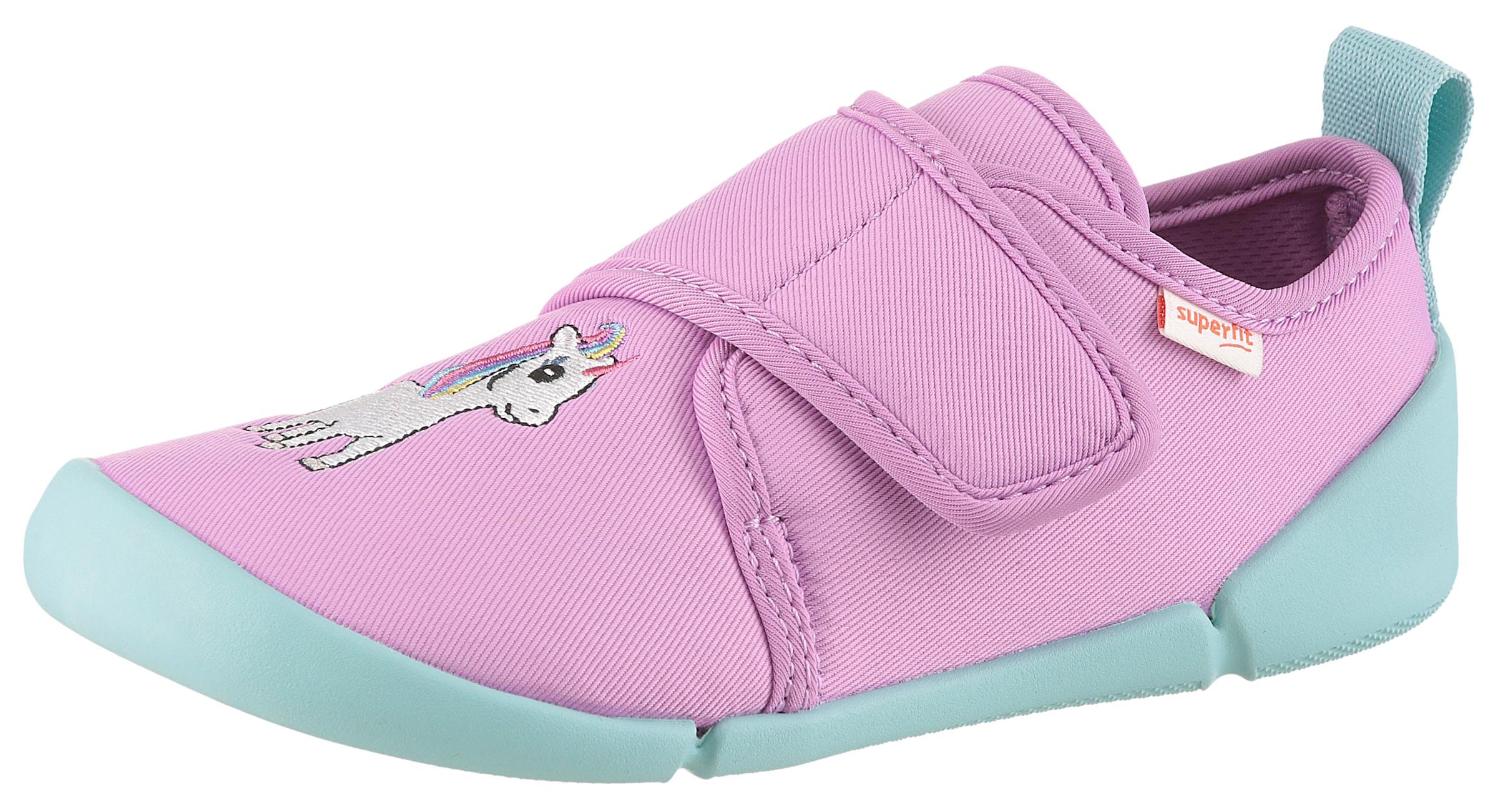 Image of Superfit Hausschuh "VENTI WMS: Weit" Barfussschuh mit Klettverschluss, Grössenschablone zum Download