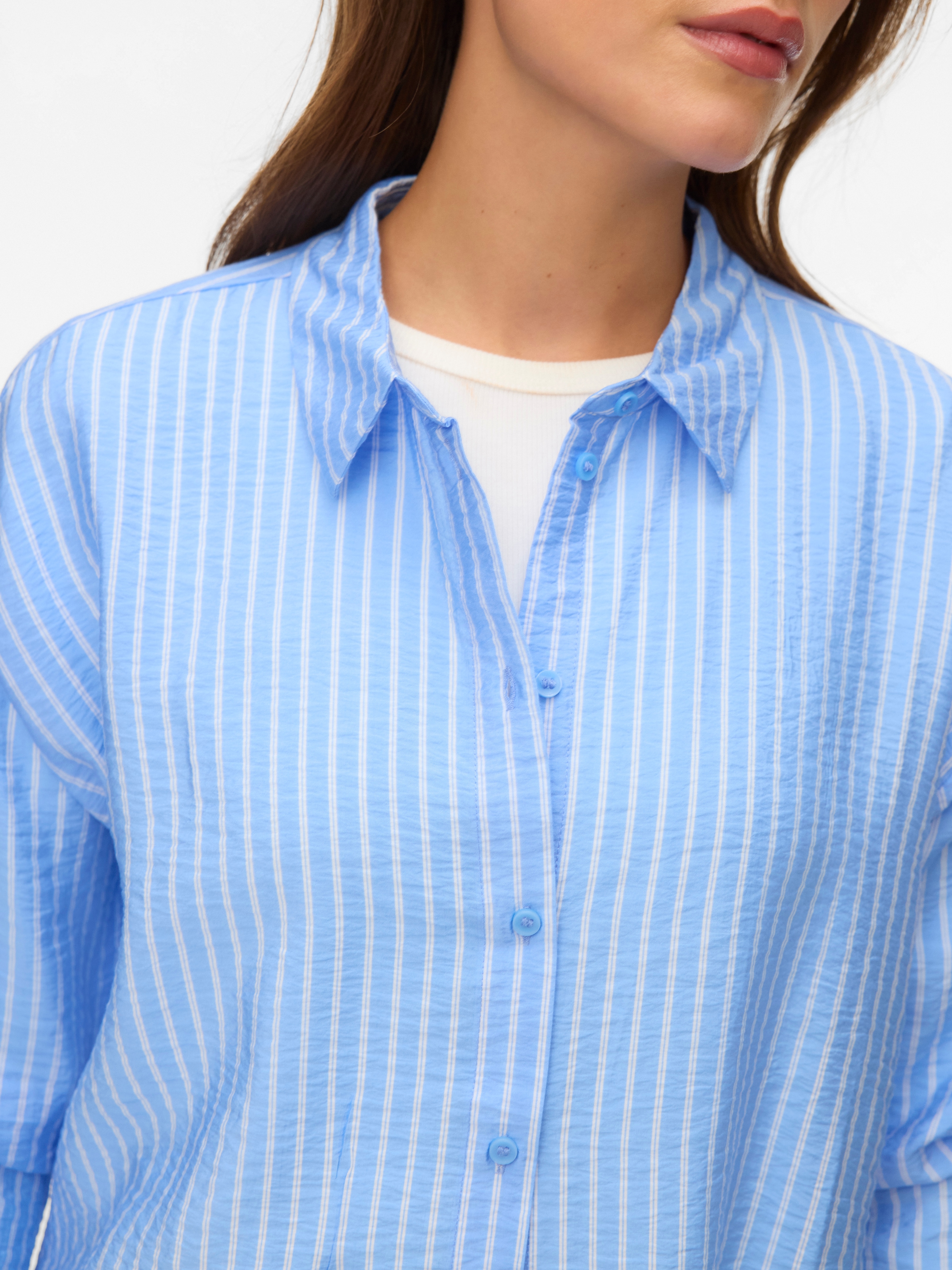 Vero Moda Hemdbluse »VMKAJA LS SHIRT WVN« mit Streifen