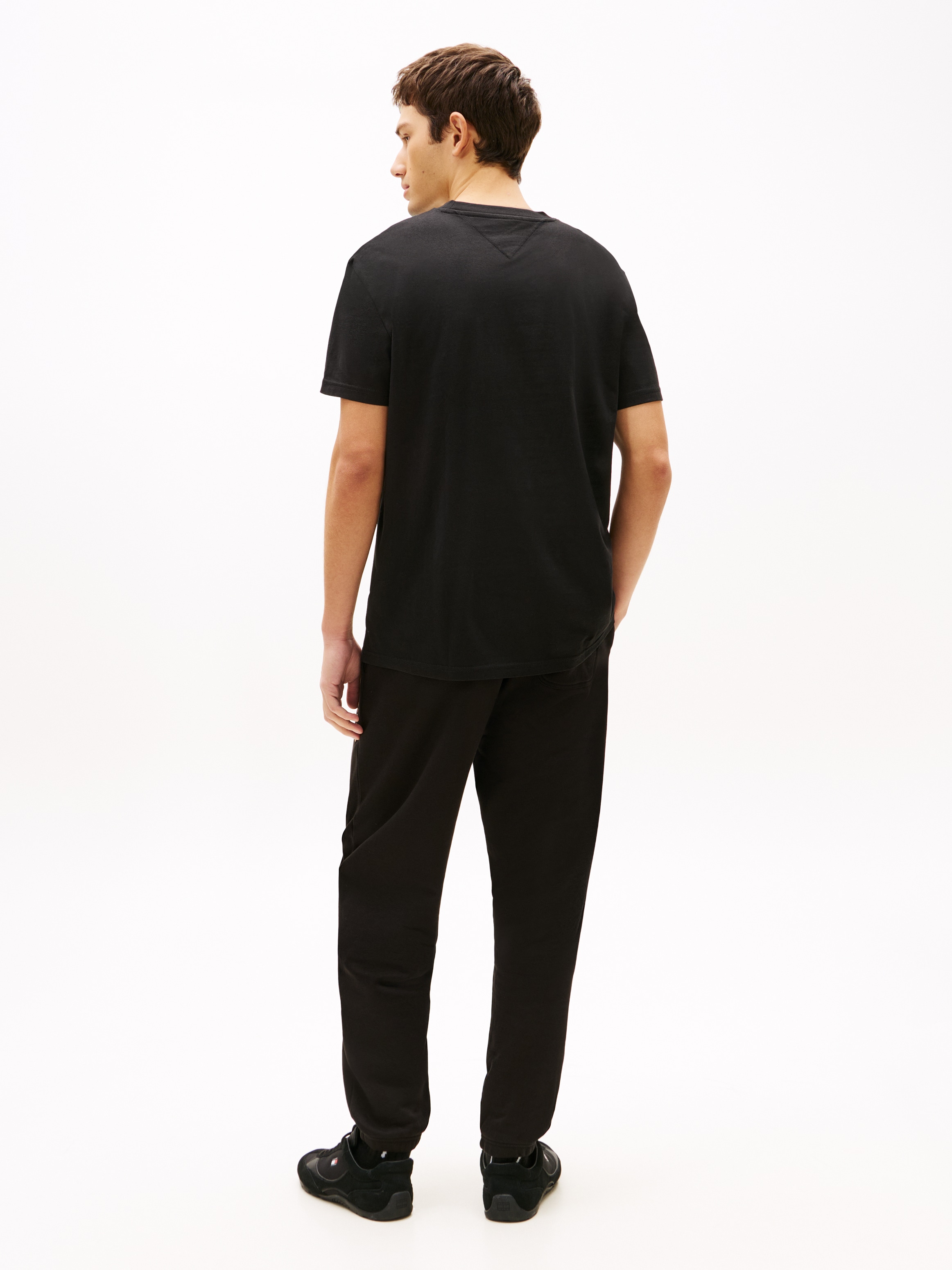 Tommy Jeans T-Shirt »TJM REGULAR LINEAR LOGO EXT« Rundhals, Regular Fit