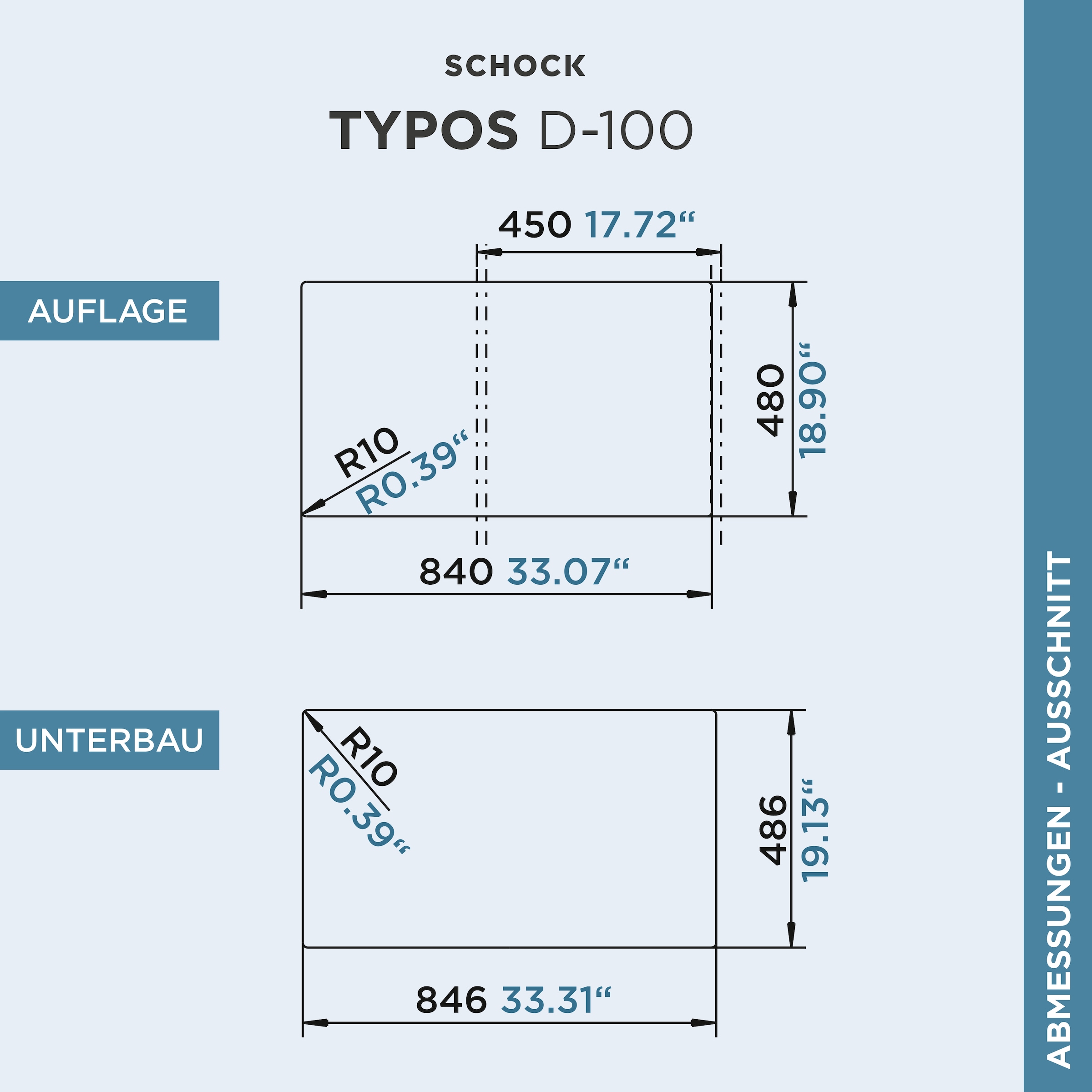 Schock Évier en granit »Typos D-100«