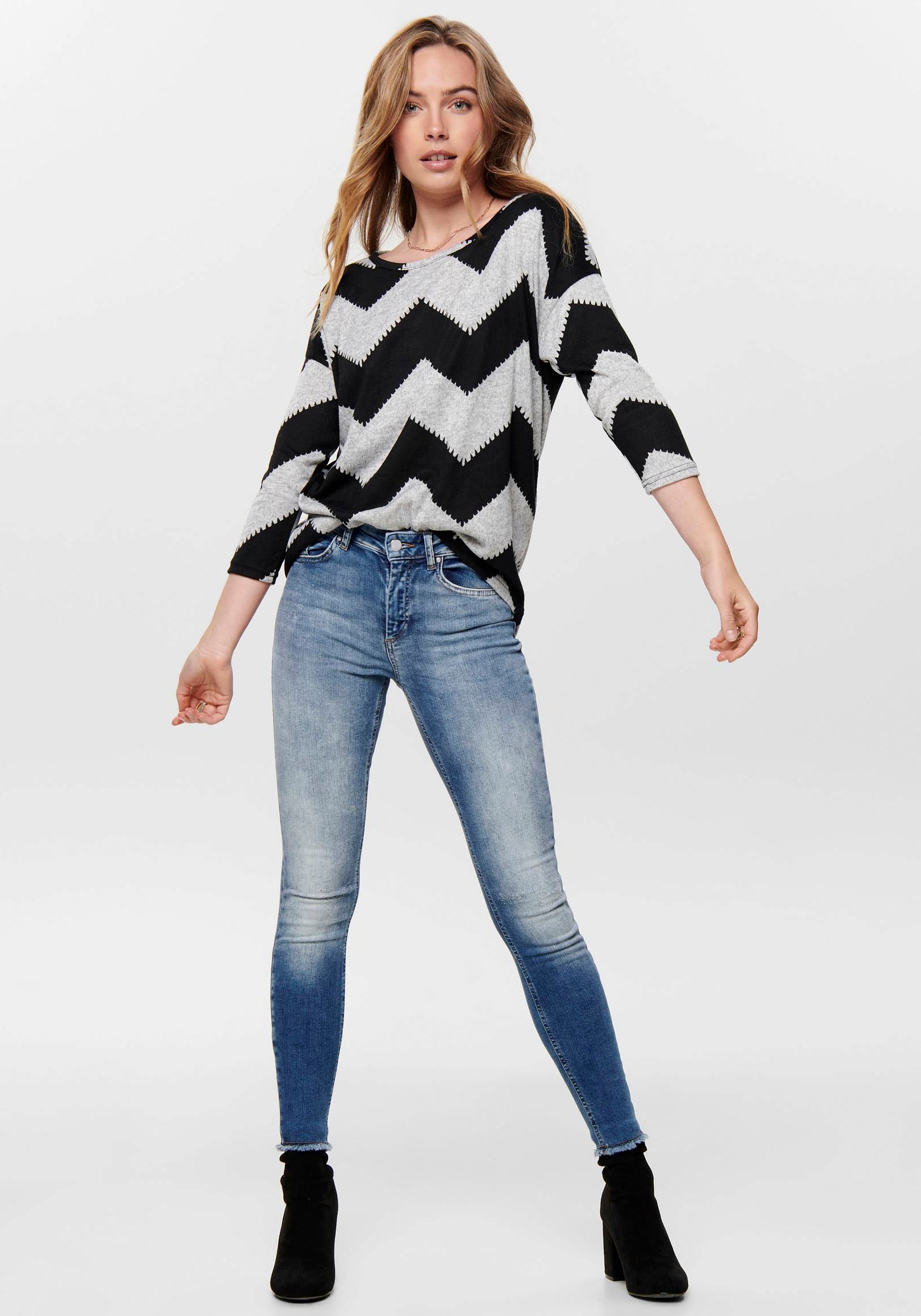 ONLY 3/4-Arm-Shirt »ONLELCOS 4/5 AOP TOP JRS«