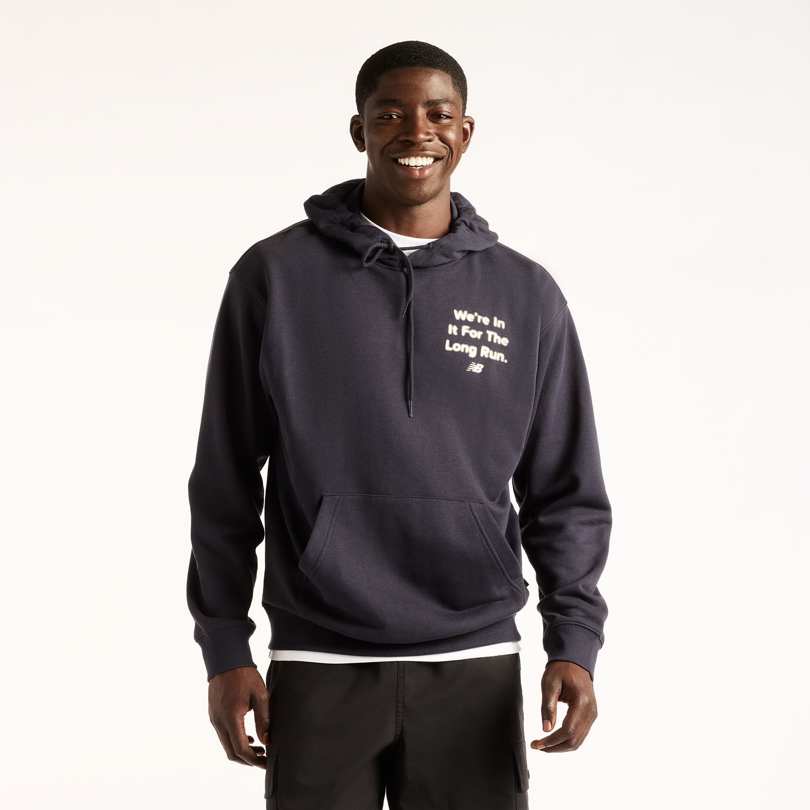 Image of New Balance Kapuzensweatshirt "FOGGY DAZE 1906 HOODIE", aus Baumwolle und Polyester, sportlicher Stil