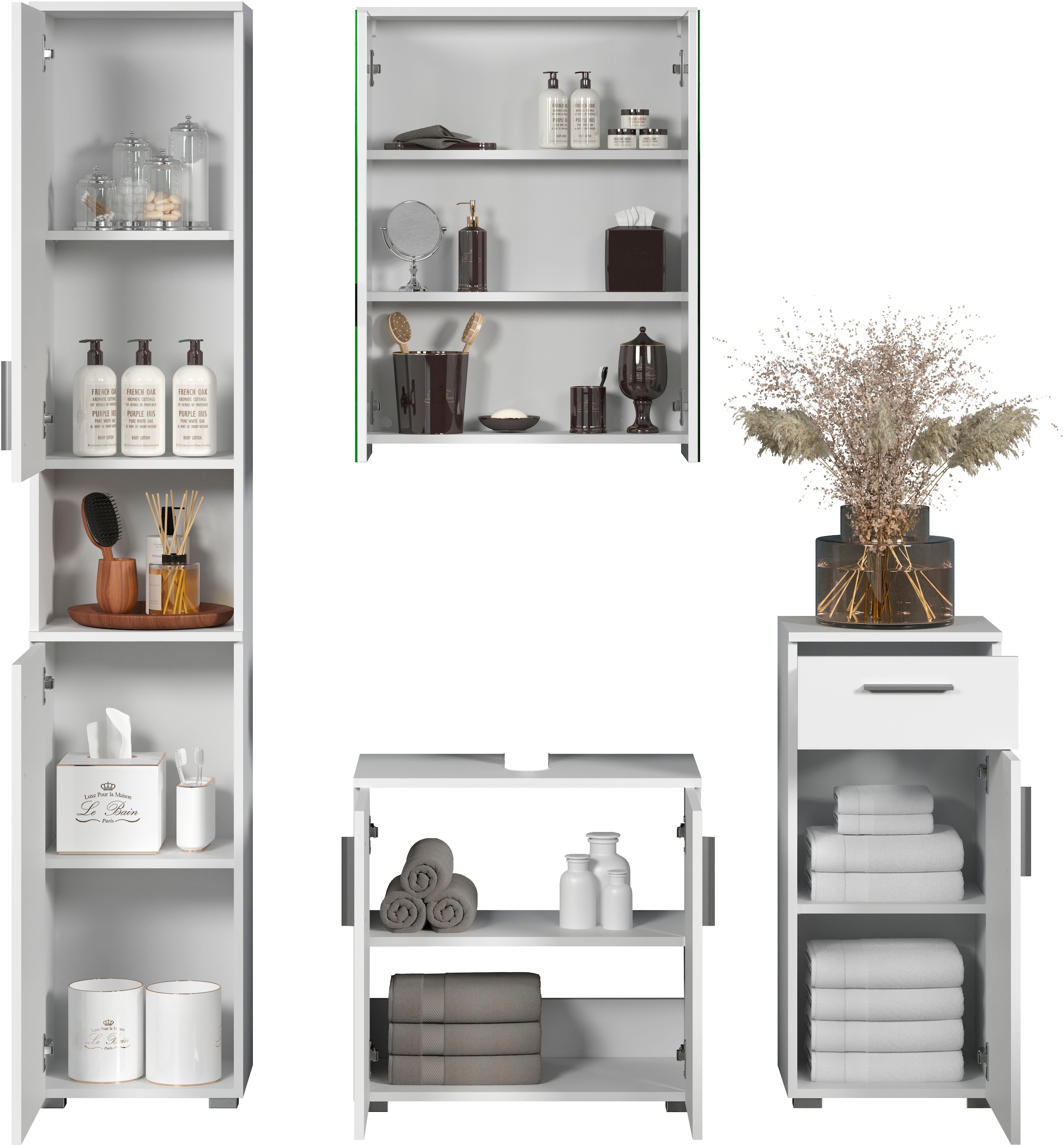 welltime Ensemble de salle de bains »Prag« Set, 4 cuis tlg.