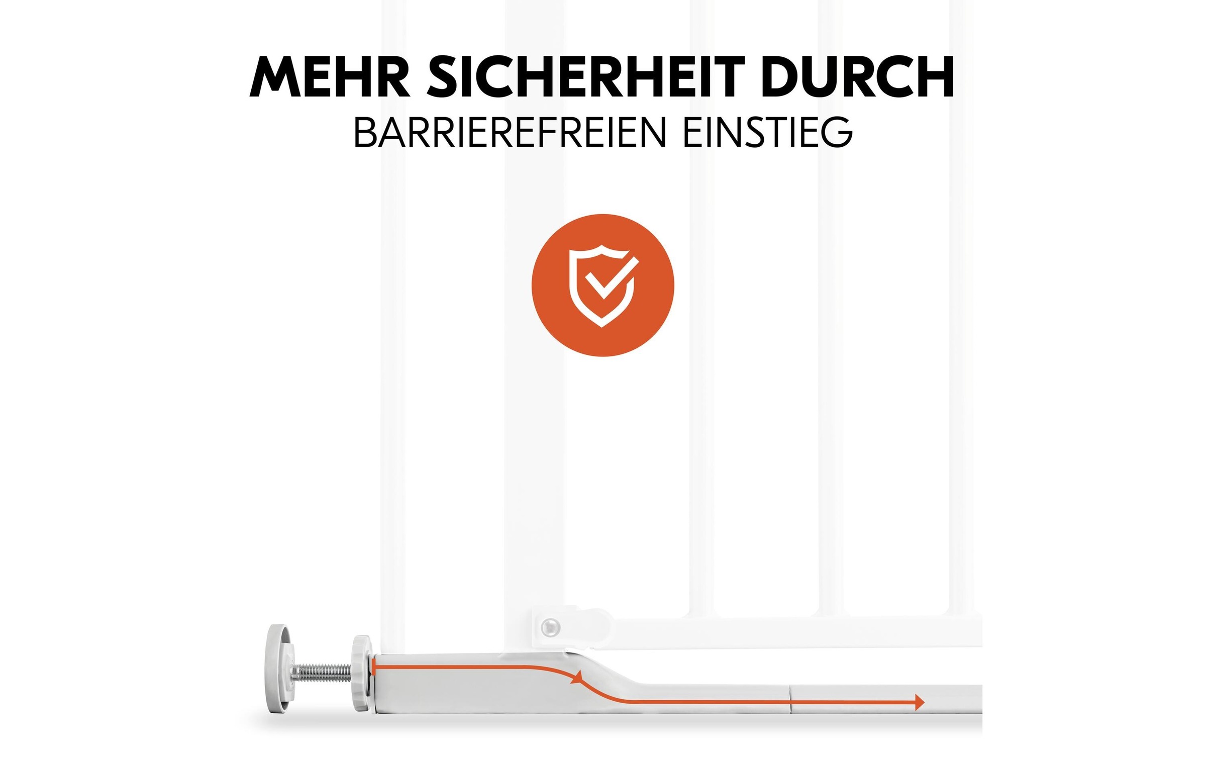 Hauck Türschutzgitter »Clear Step 2 75 cm - 80 cm«