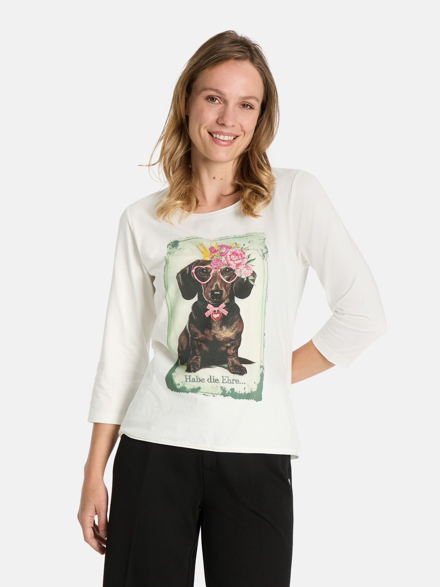Image of Lieblingsstück 3/4-Arm-Shirt "Leona" mit Frontprint