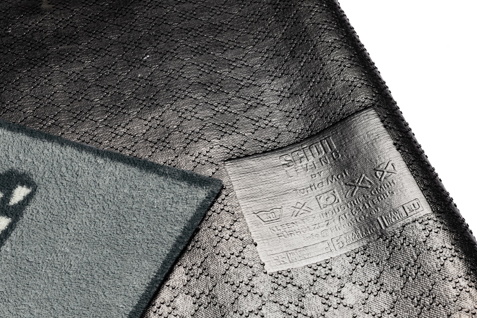 Turtle Mat Tapis de sol »Kissing Spike Slate« Rectangulaire 9 mm Höhe