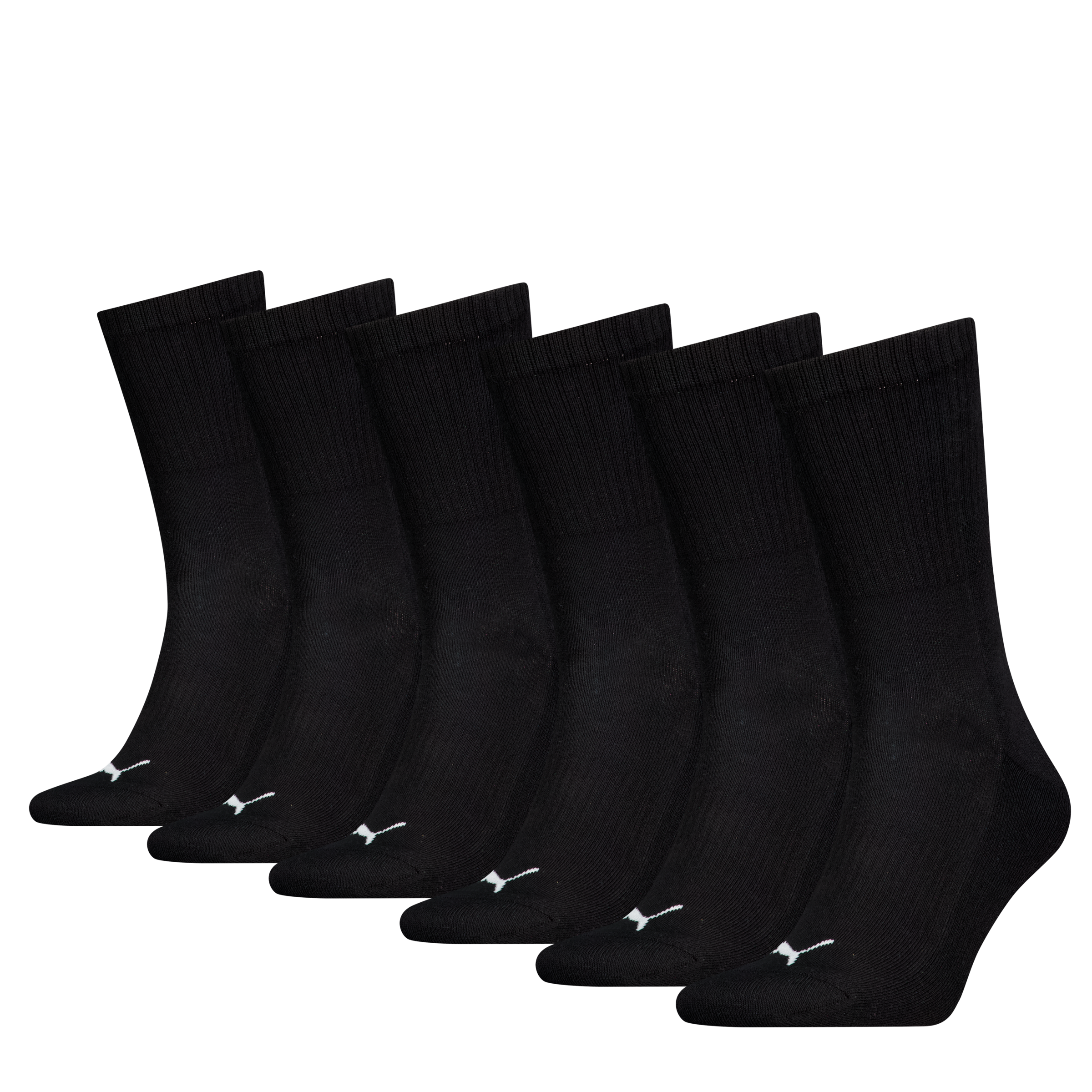 PUMA Socken »PUMA UNISEX CUSHIONED NEXT CREW 6P ECOM« 6 Paar,  mit Logoschriftzug an der Rückseite