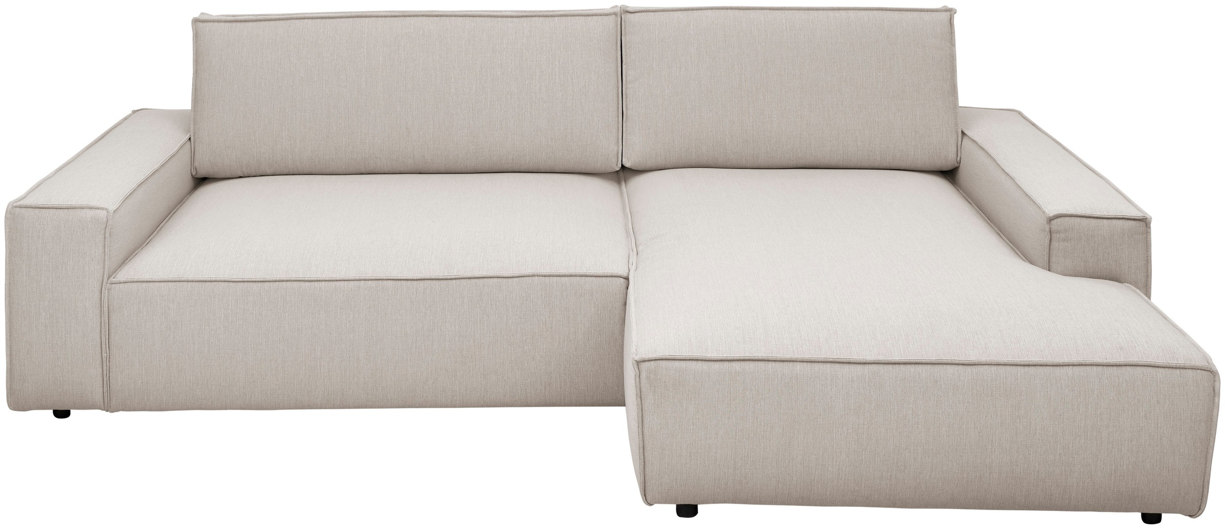 Home affaire Ecksofa »NEU: SHERWOOD XXL 284, Big-Sofa L-Form, tiefe Sitzfläche 95 cm, Cord«, Recamiere rechts/links, als Schlafsofa stellbar, Cord u. Leinenoptik