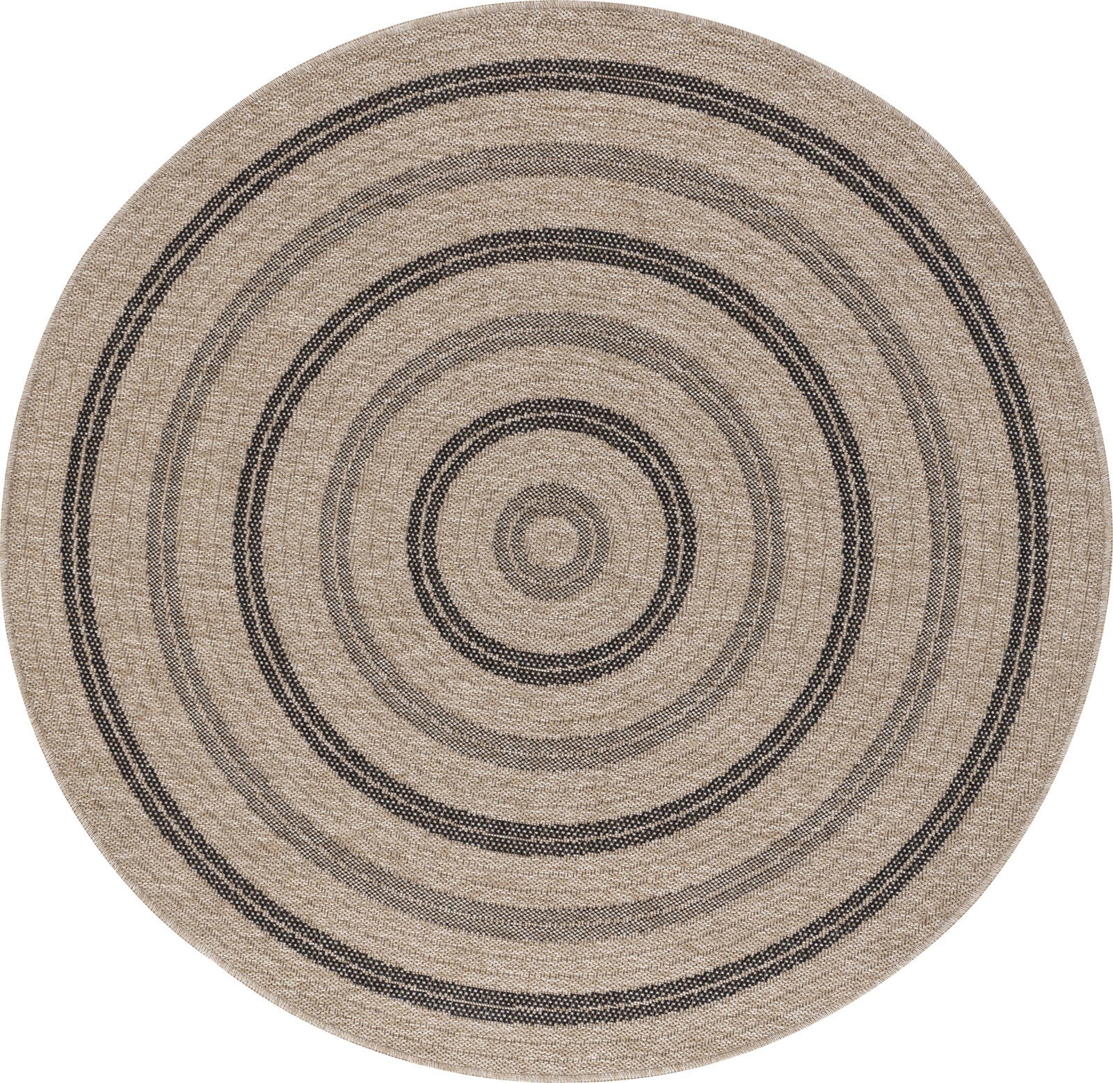 Image of Livabliss Teppich "RYE" rund 8 mm Höhe Teppich In- /Outdoor Boho Jute-Optik, Balkon, Terrasse, Garten, Rund