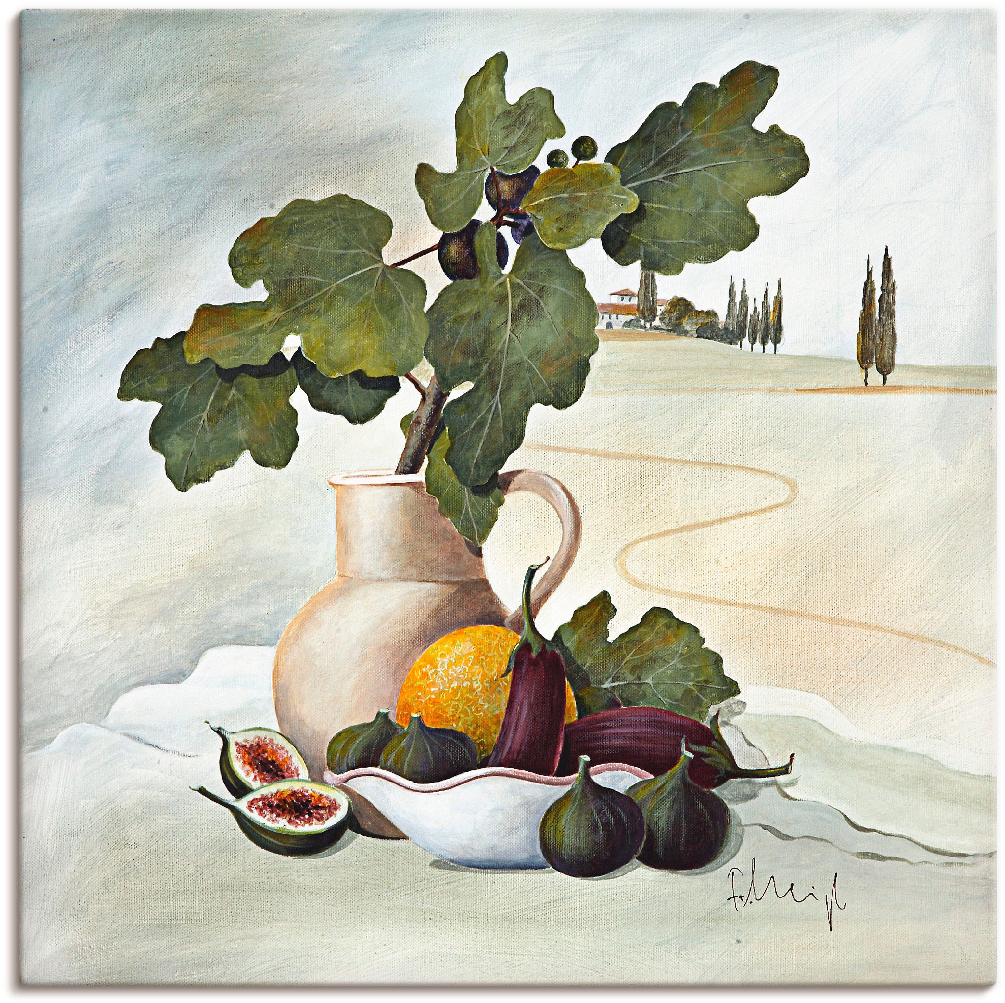 Image of Artland Wandbild »Pinke Magnolie«, Arrangements, (1 St.), in vielen Grössen & Produktarten -Leinwandbild, Poster, Wandaufkleber / Wandtattoo auch für Badezimmer geeignet bei Ackermann Versand Schweiz