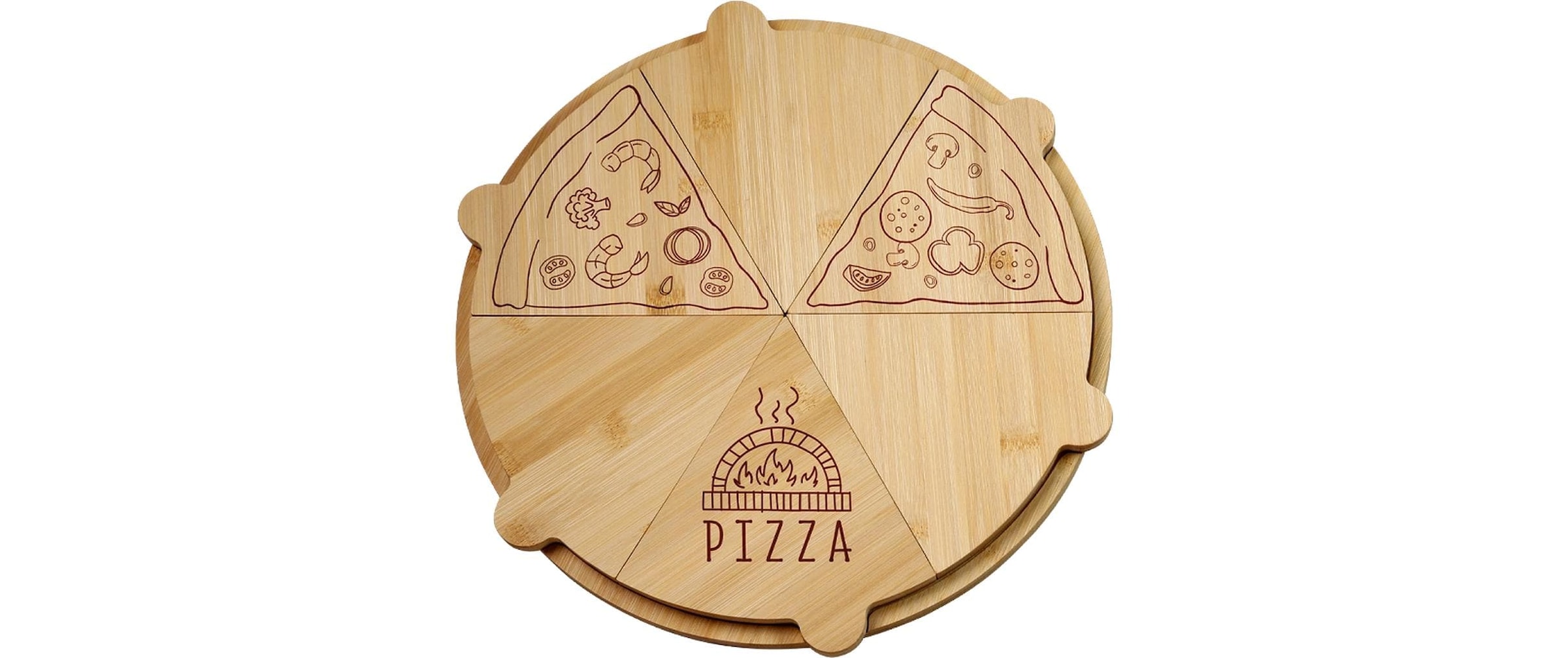 KESPER® Schneidebrett »Pizzateller 36 cm x 36 cm«
