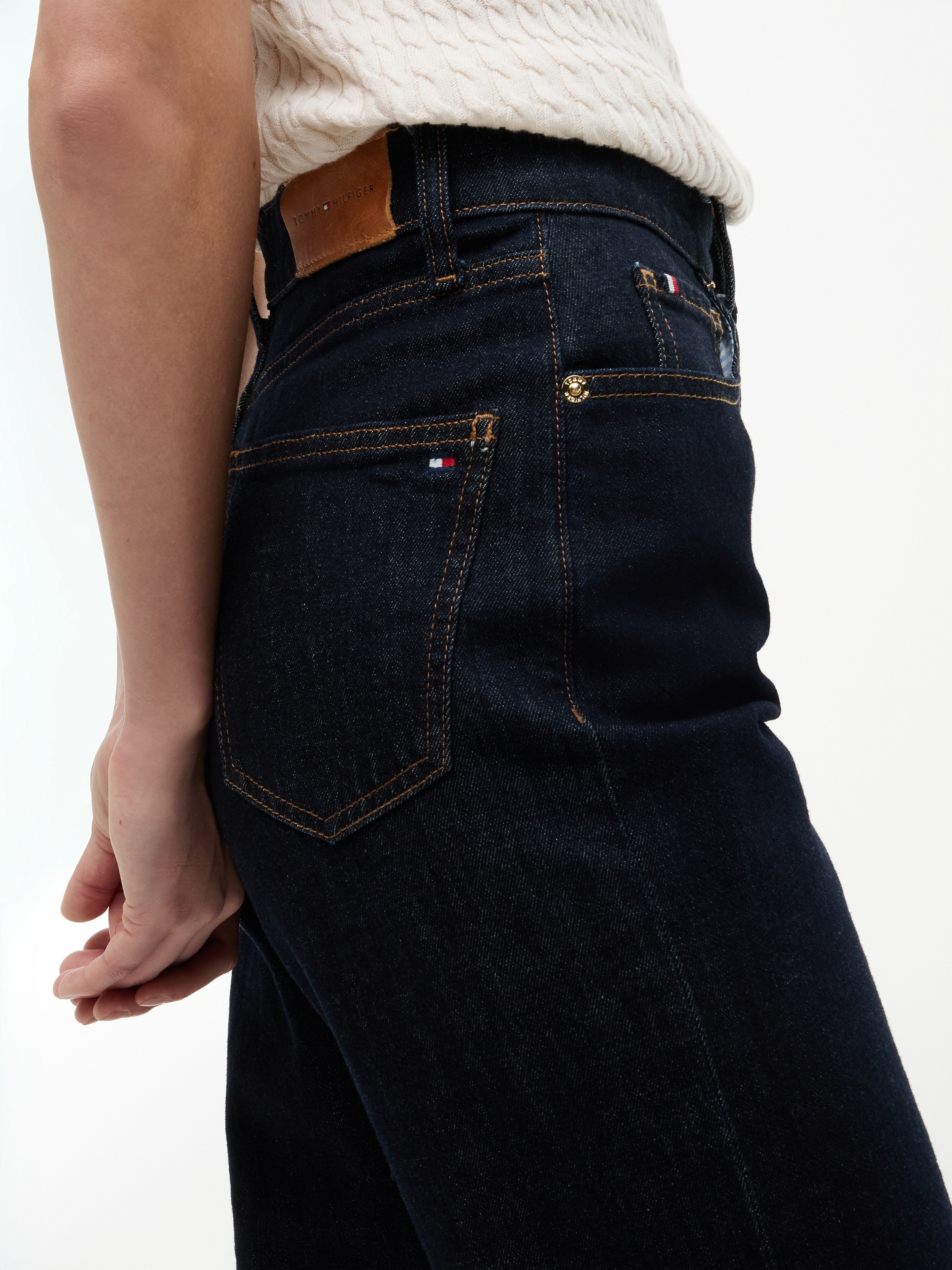 Tommy Hilfiger Jeans taille haute »TAPERED RINSE HW ANKLE« Baumwolle, knöchellang, high waist