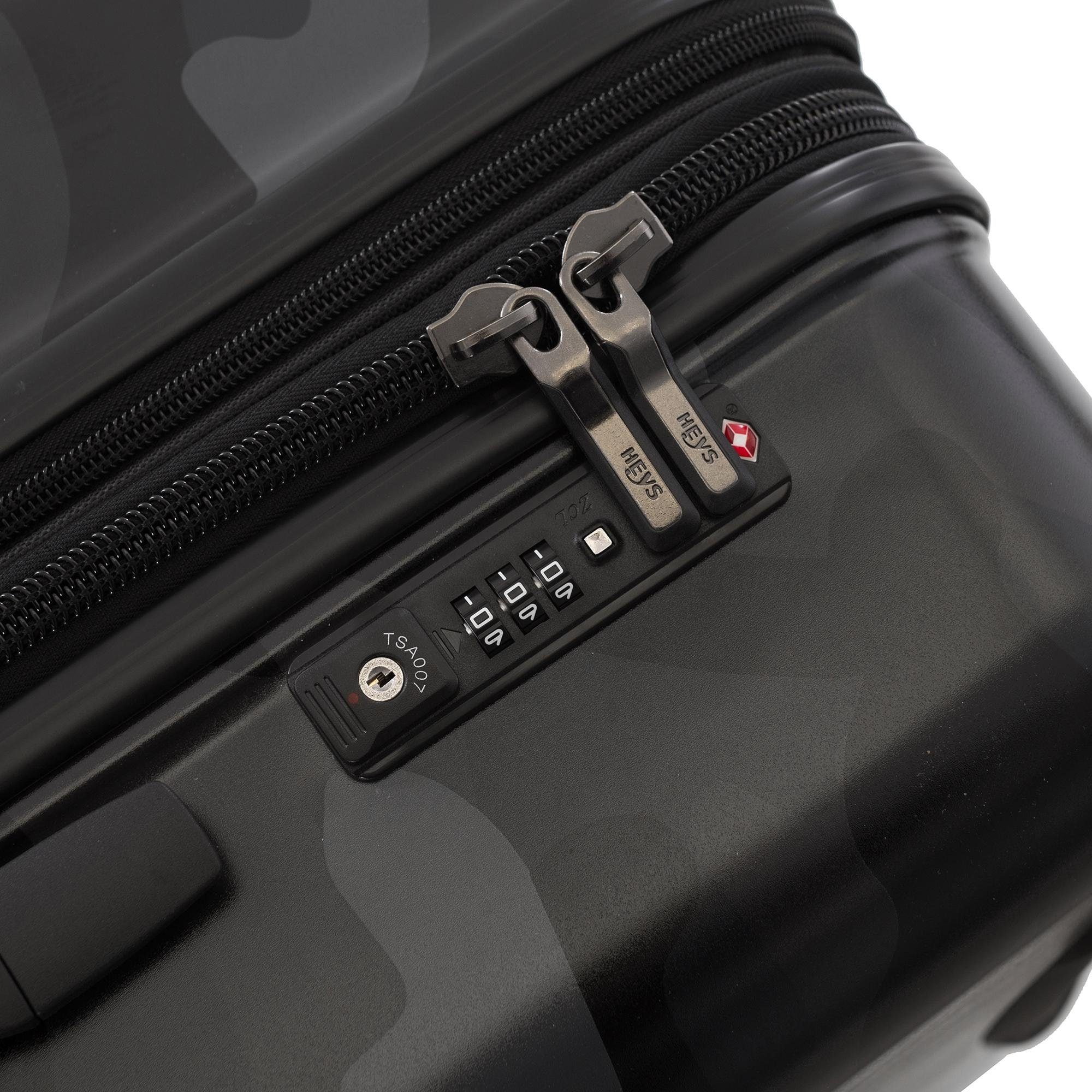 Heys Hartschalen-Trolley »Black Camo, 66 cm«, 4 Rollen, Heys x Joachim Llambi Hartschalen-Koffer Volumenerweiterung