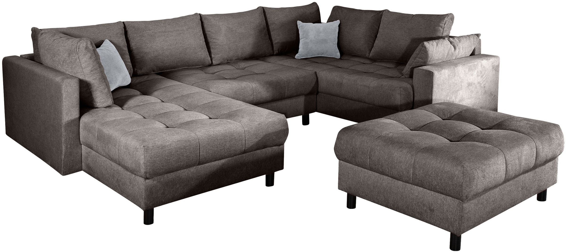 Home affaire Wohnlandschaft »Toni U-Form«, (Cord-Bezug)