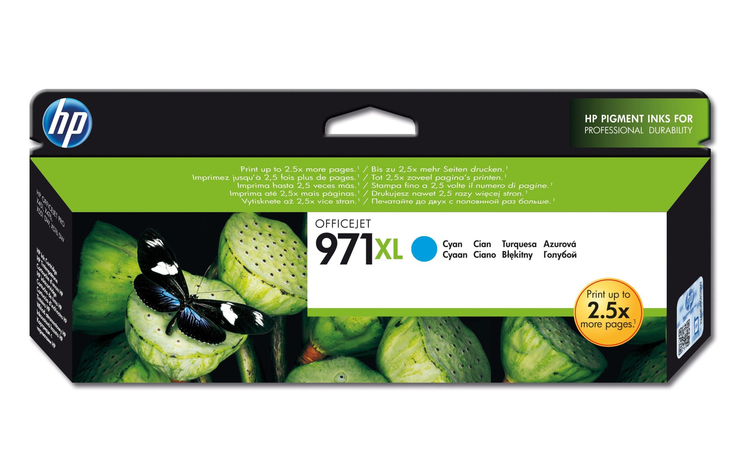 HP Tintenpatrone »Nr. 971XL (CN626AE) Cyan«, (1 St.)