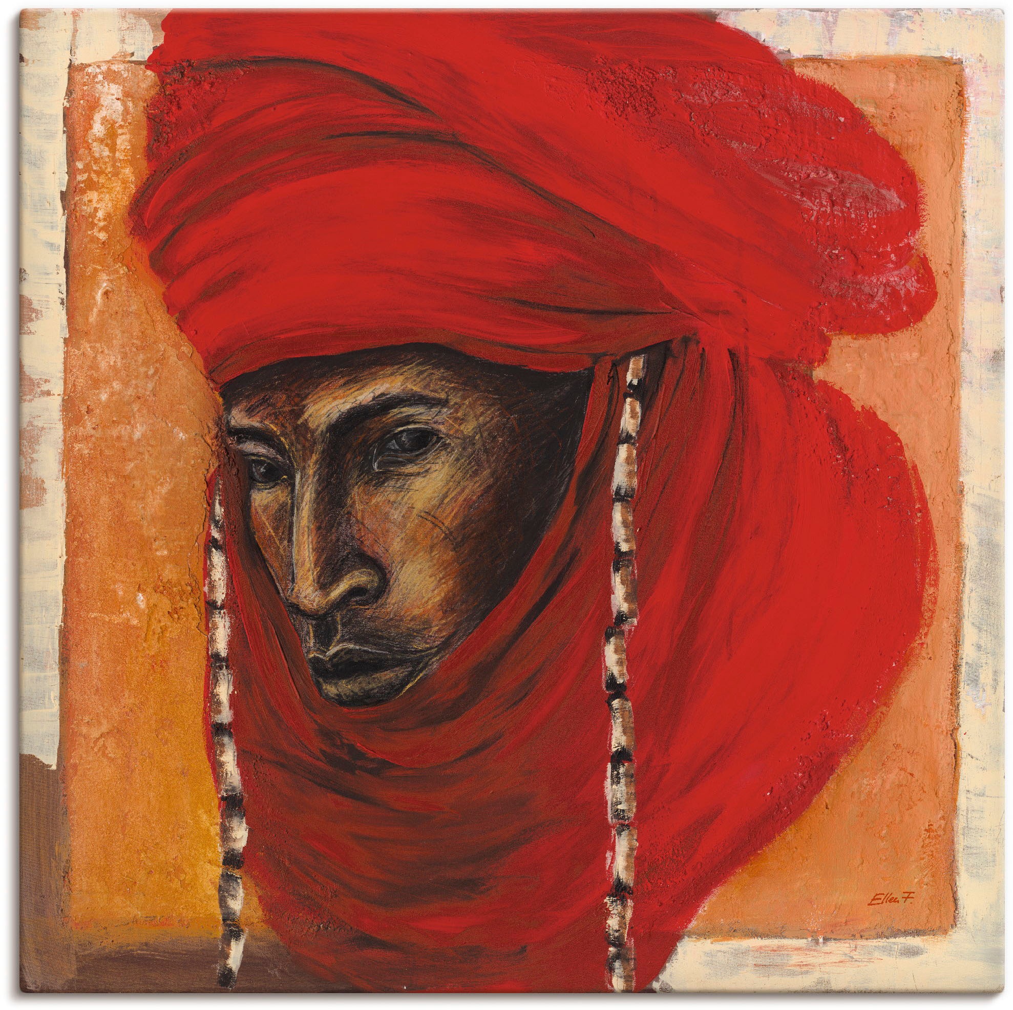 Image of Artland Wandbild »Beduine«, Mann, (1 St.), in vielen Grössen & Produktarten - Alubild / Outdoorbild für den Aussenbereich, Leinwandbild, Poster, Wandaufkleber / Wandtattoo auch für Badezimmer geeignet bei Ackermann Versand Schweiz