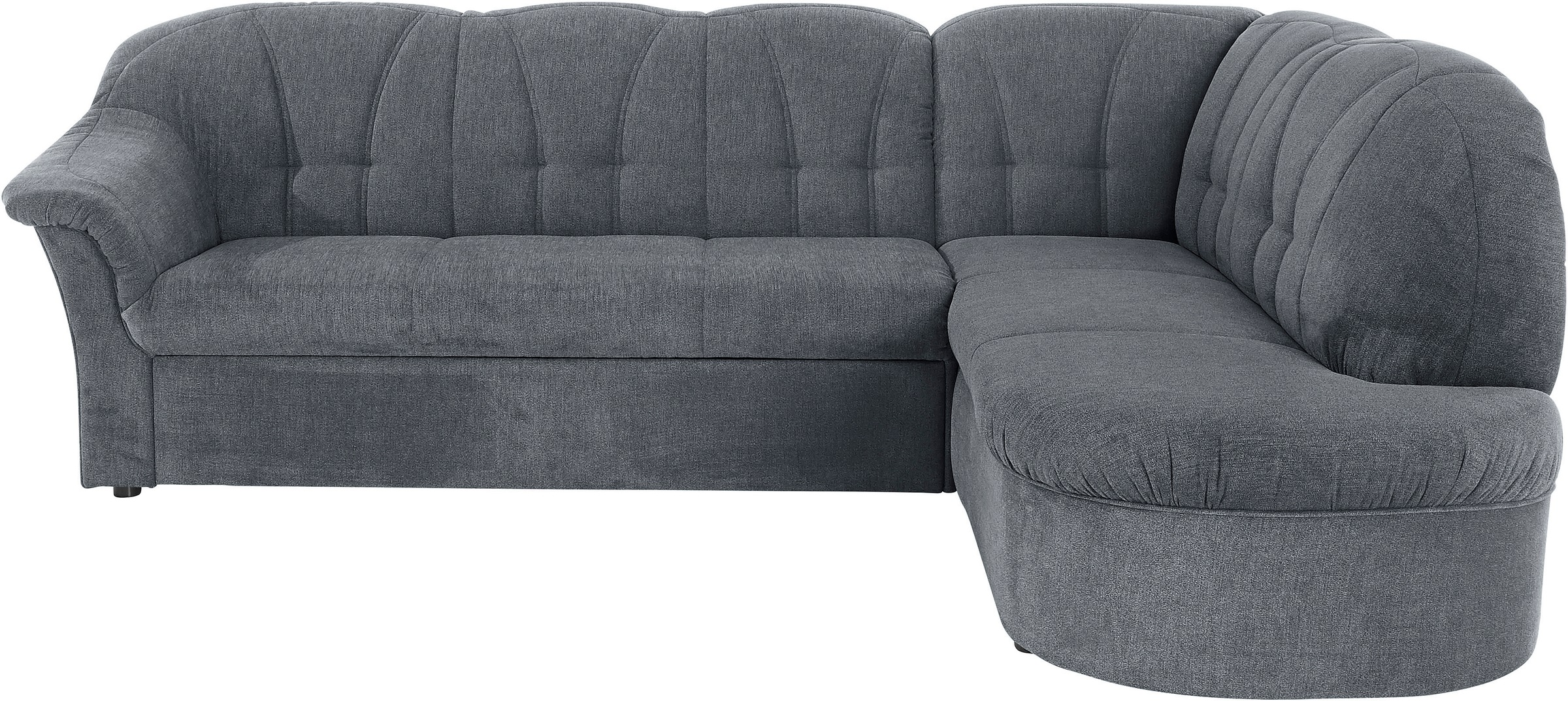 DOMO collection Ecksofa »Pegnitz, elegante Rückensteppung, zeitlose Formensprache, L-Form«, wahlweise mit Bettfunktion