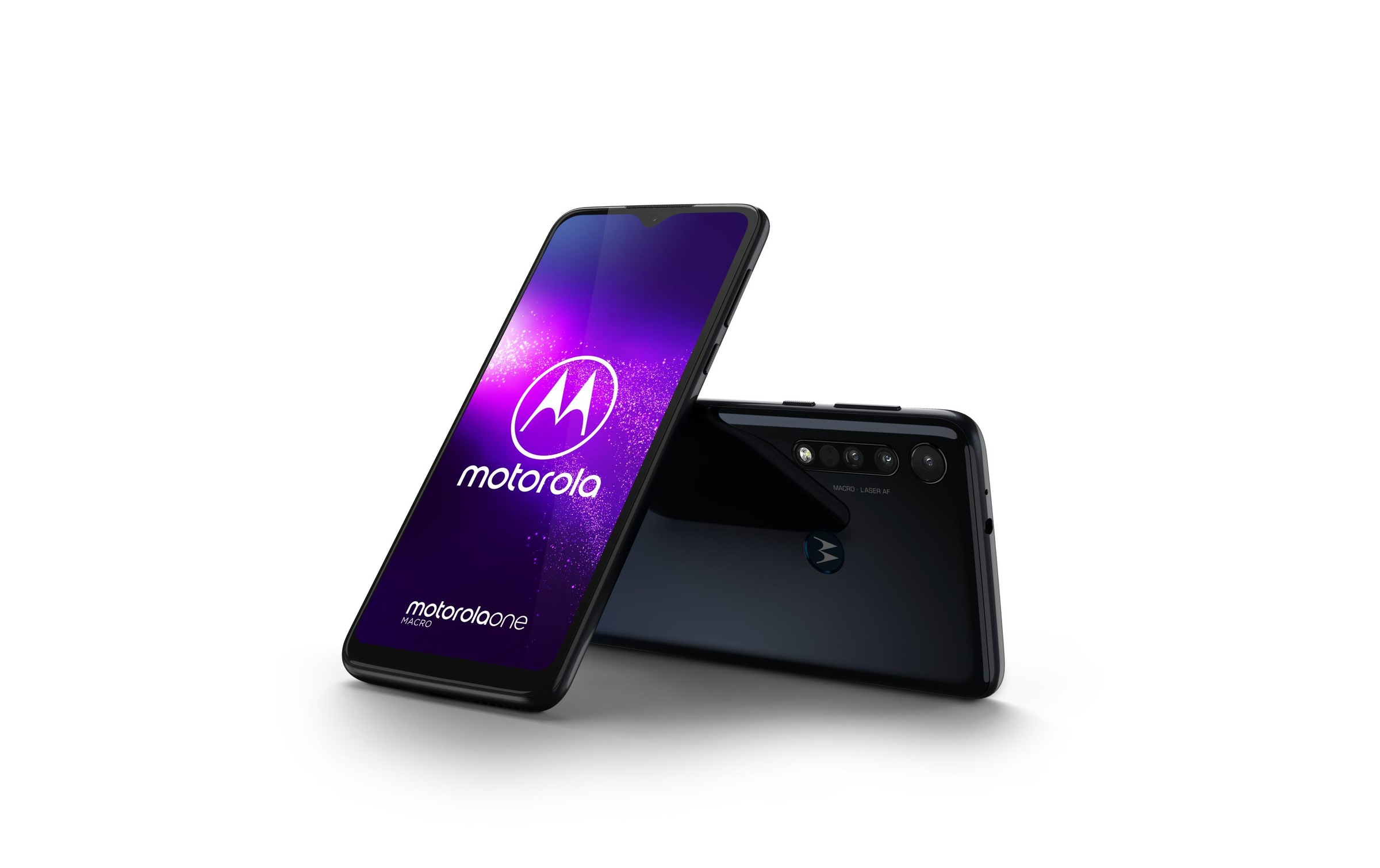 Motorola Smartphone »One Macro Blau«, Blau