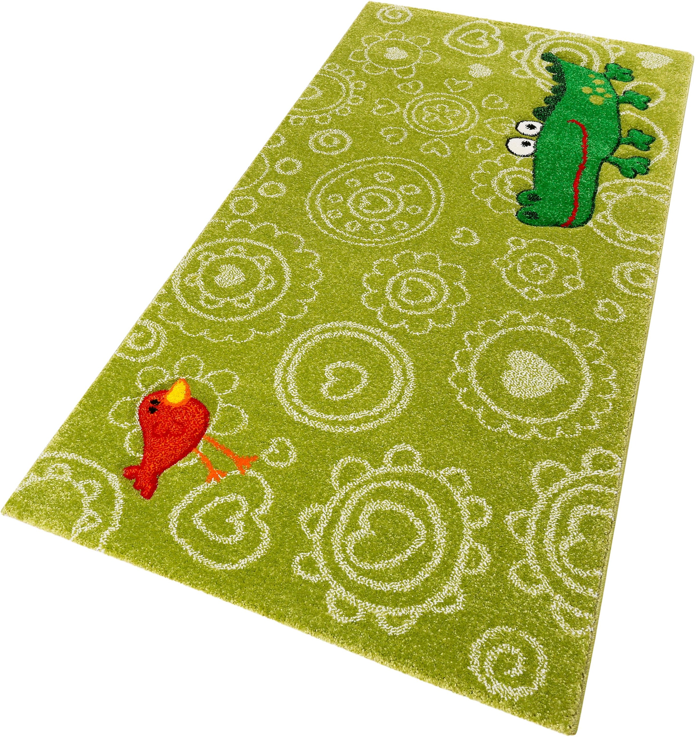 Sigikid Kinderteppich »Crocodile«, rechteckig, 13 mm Höhe