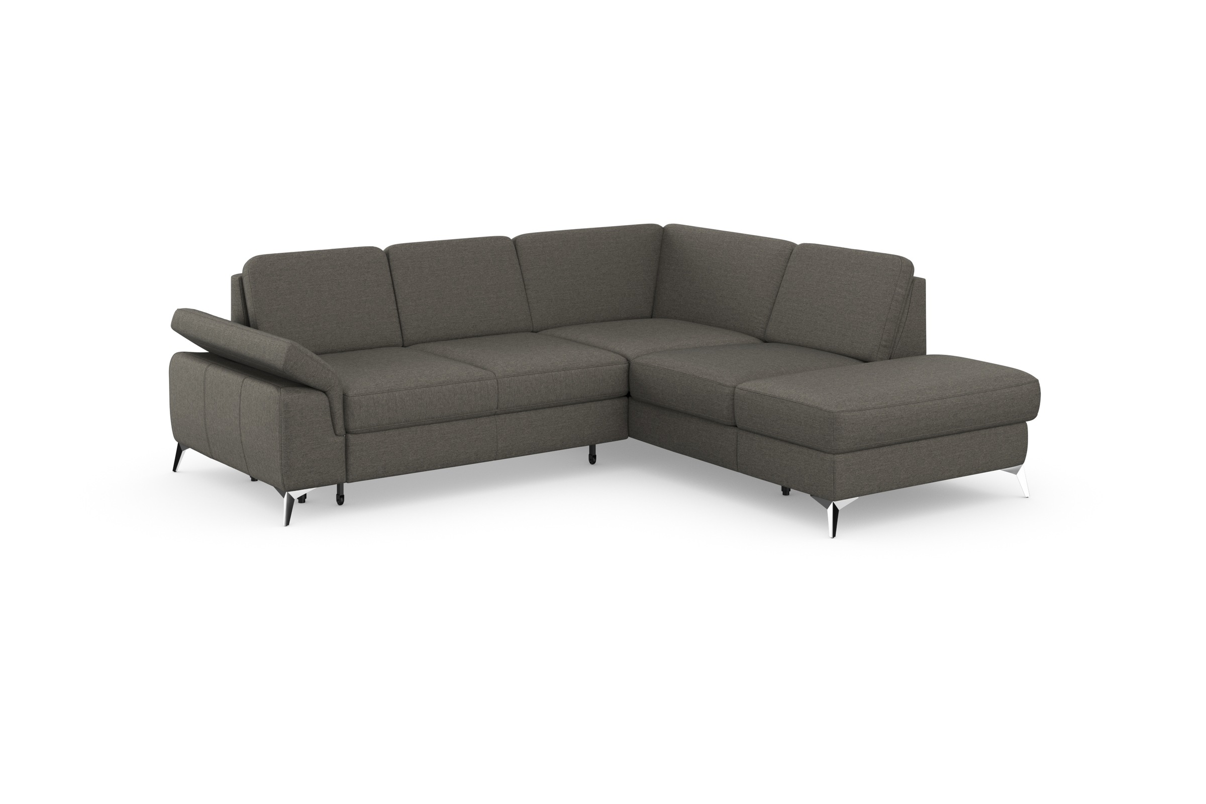 sit&more Ecksofa »Padua L-Form«, inklusive Sitztiefenverstellung, Armteilfunktion und Federkern